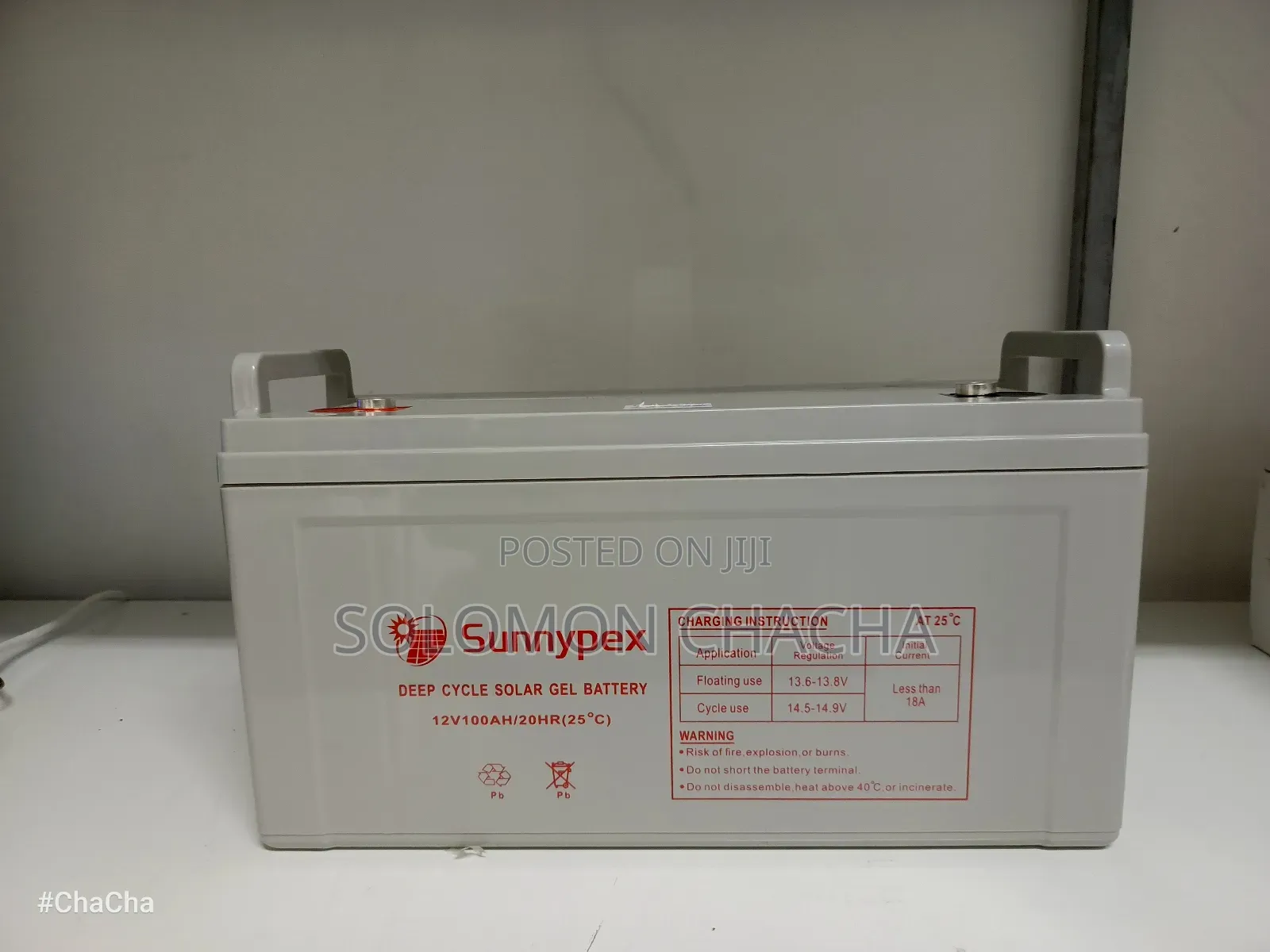 Sunnypex 100ah 12v Deep Cycle Solar Gel Battery