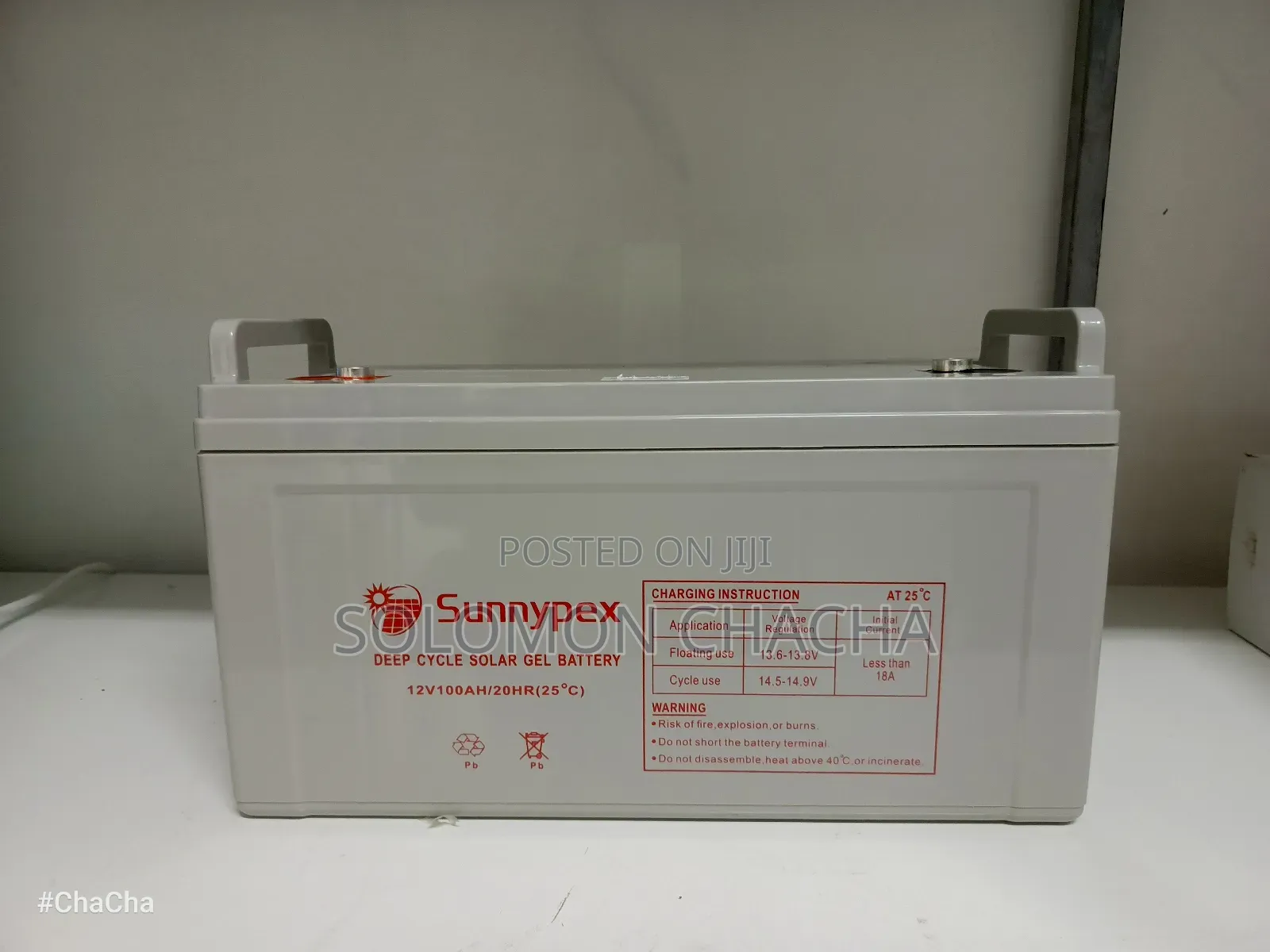 Sunnypex 100ah 12v Deep Cycle Solar Gel Battery