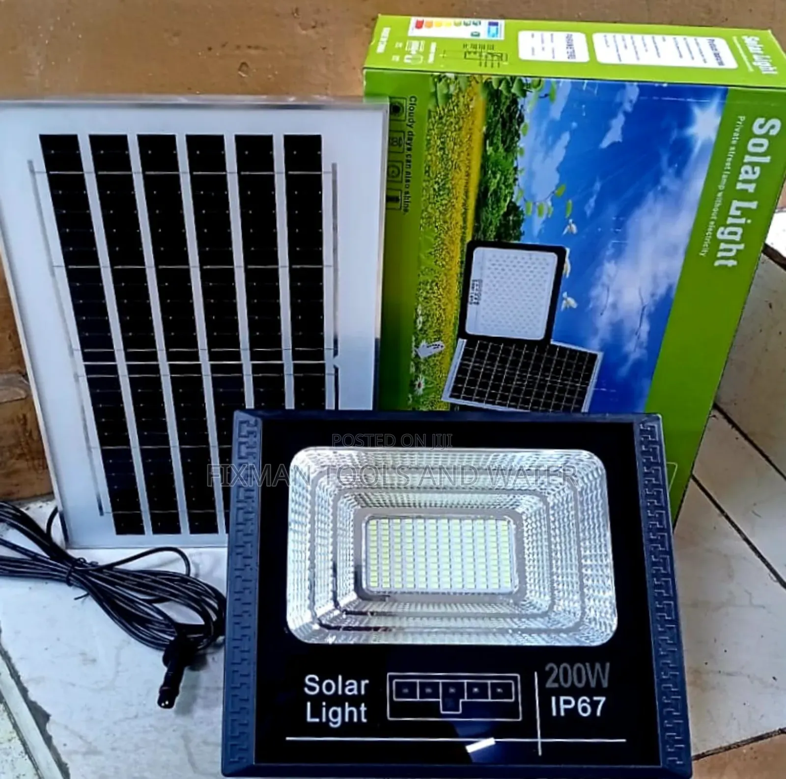 Solar Light Ip67 200 Watts For Security Lights
