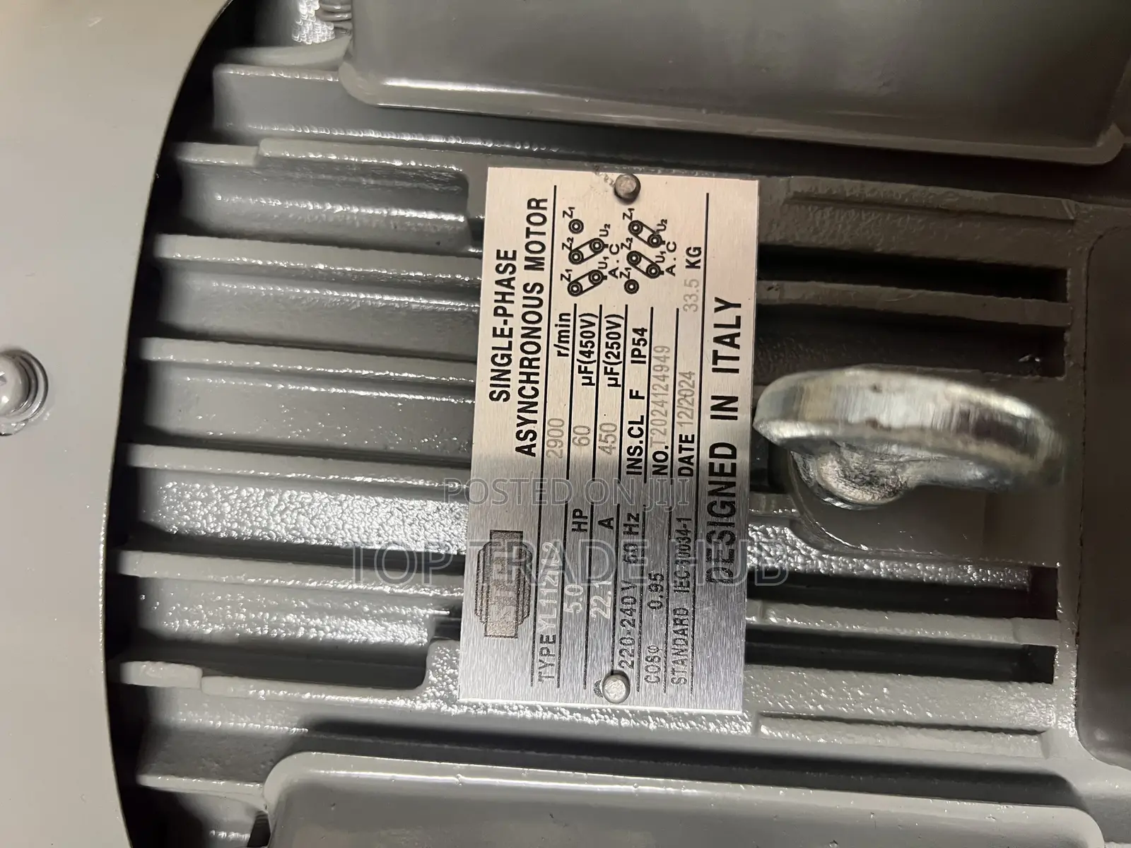 STCL 5hp Asynchronous Electric Motor Single Phase 2900 RPM