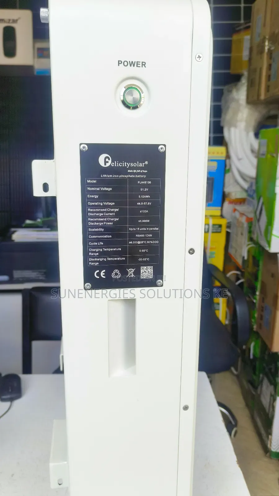 Felicity 5.12kwh 48v 100ah Lithium Battery