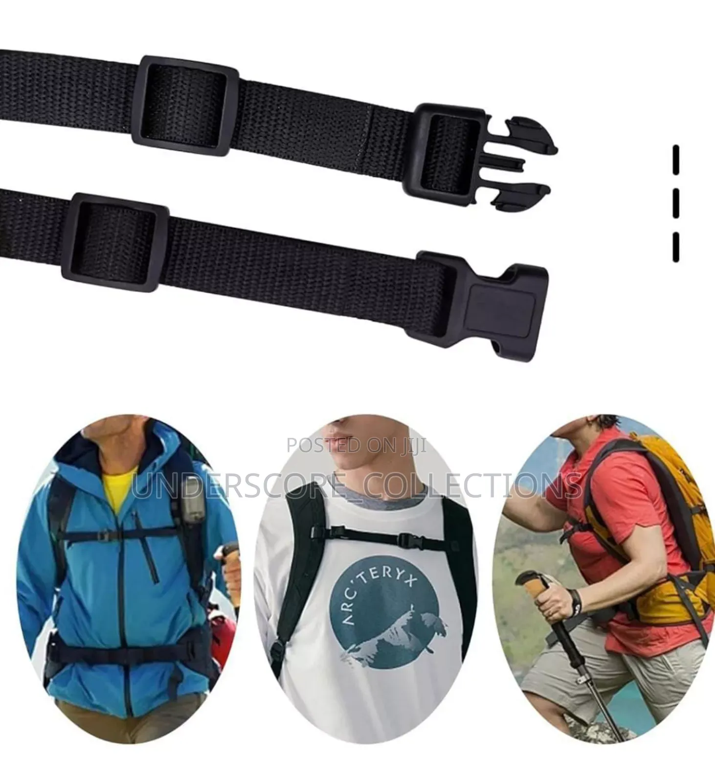 Straps for Bags Adjustable With Whistle