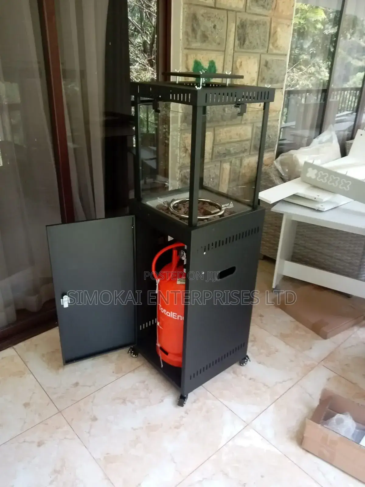 Lava Rocks Short Stand Gas Patio Heater