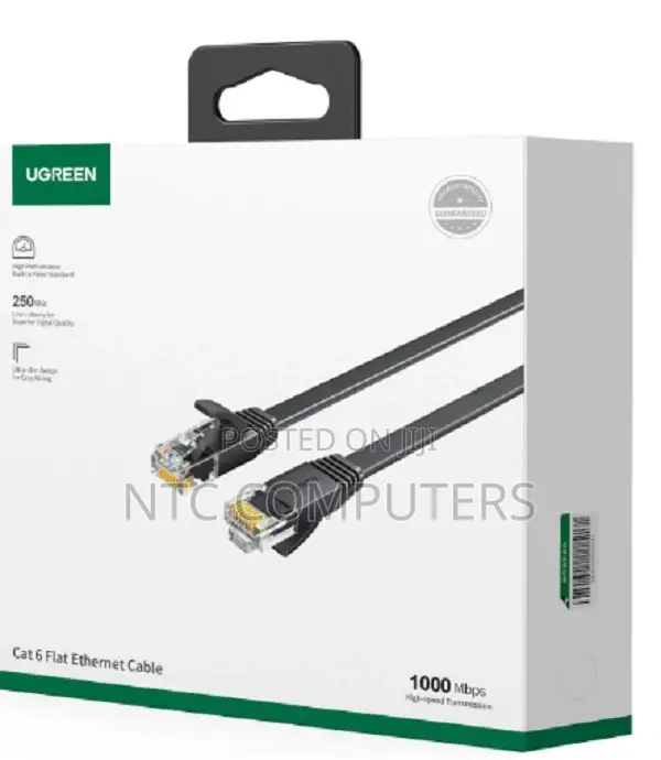 Ugreen Cat 6 U/Utp Lan Cable 1m (Black)