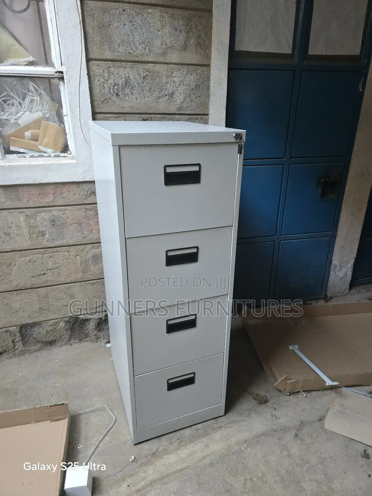 Steel Filing Cabinet.