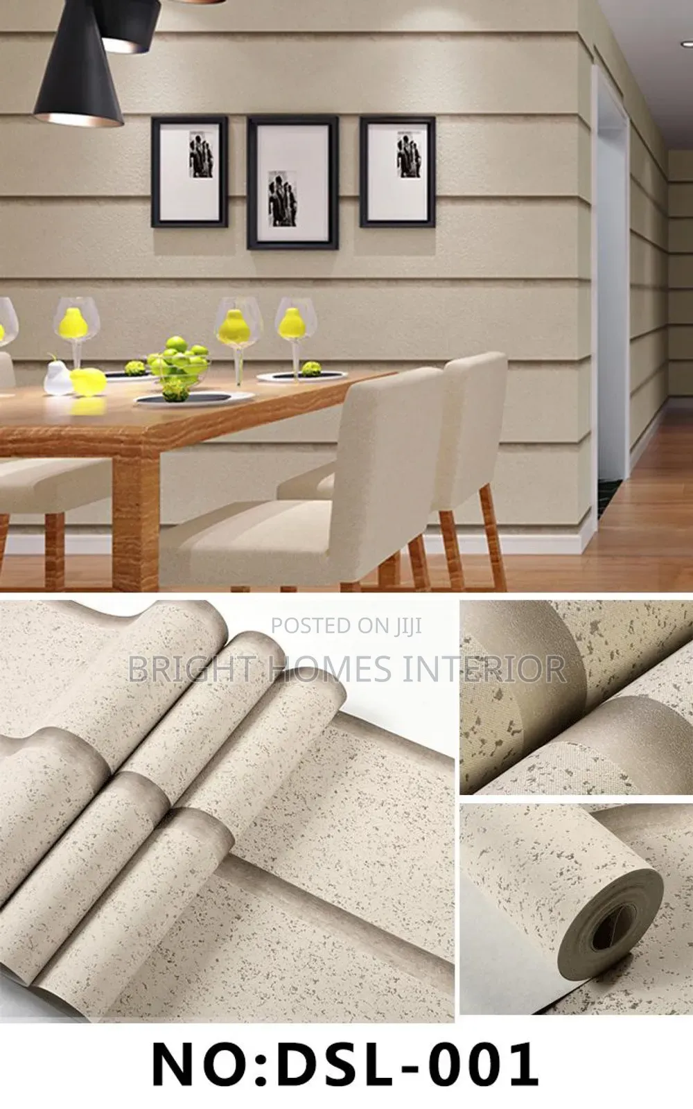 New Stock Alert Lines Cream Brown Wallpaper