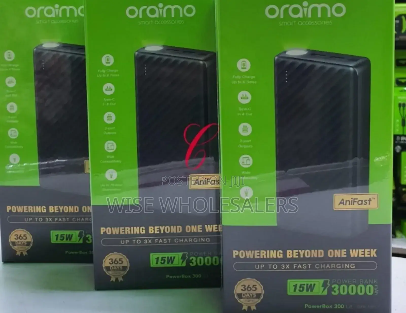 Oraimo Powerbox 300 Lit Opb-1301 *30,000mah* Power Banks