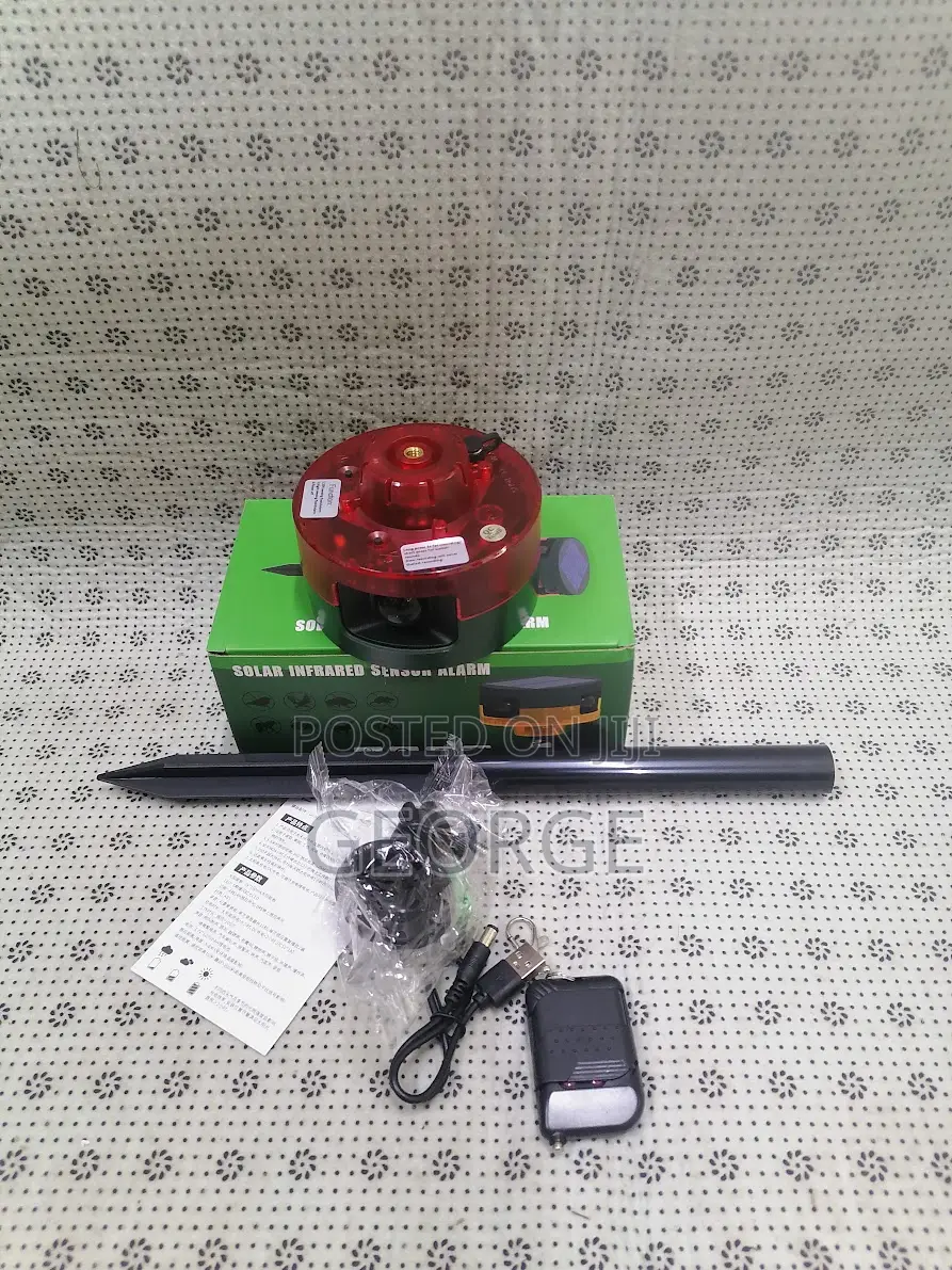 Solar Motion Sensor Alarm Outdoor#
