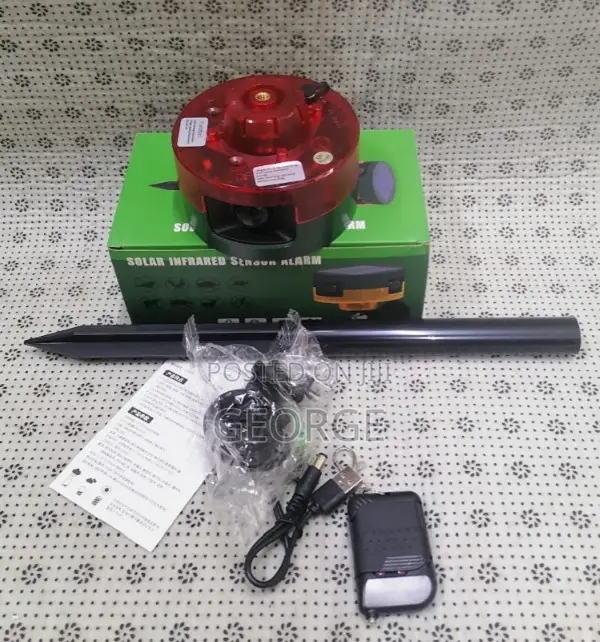 Ip65 Waterproof Detector Led Flashing Solar Outdoor Alarm