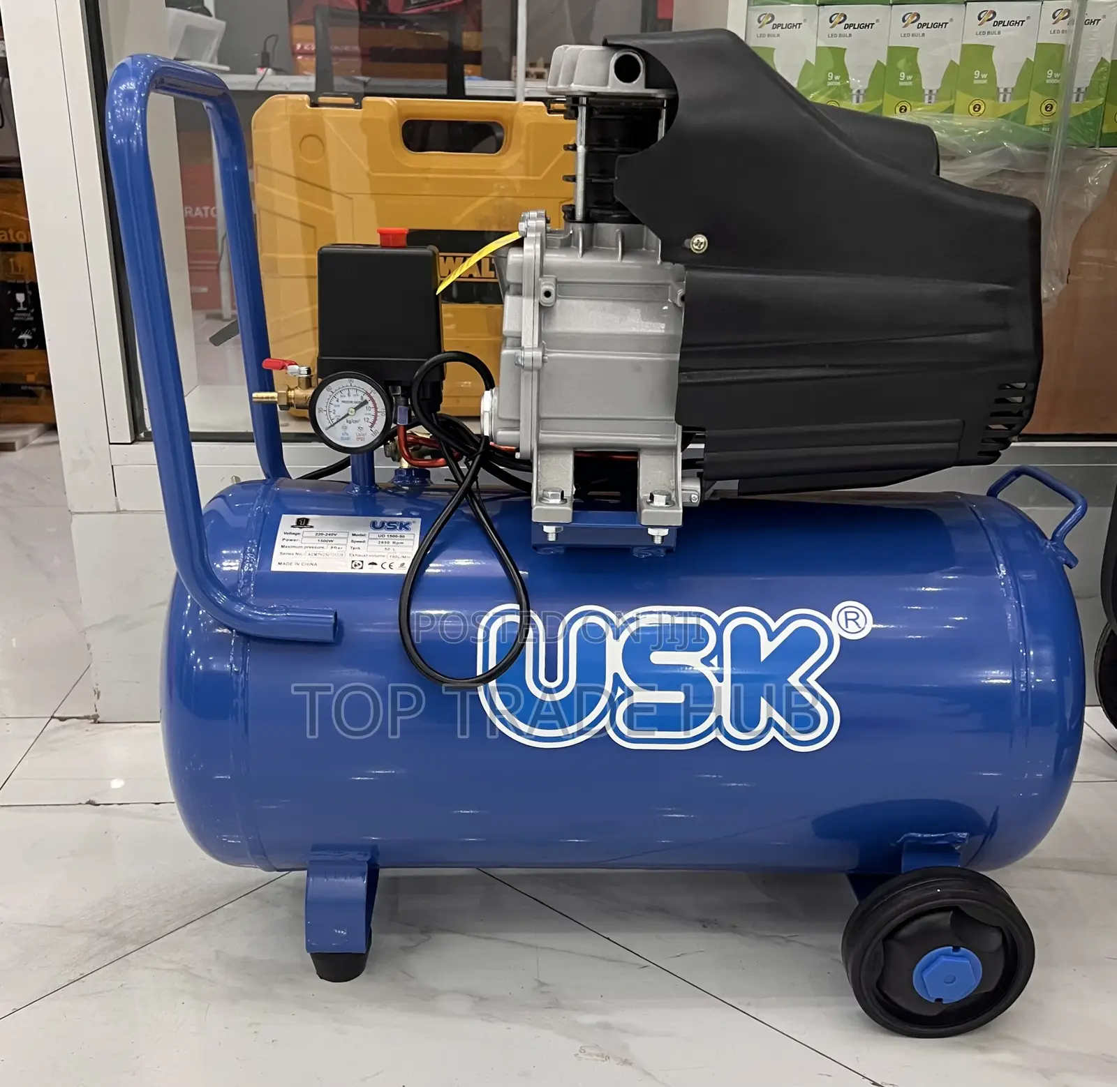 Durable Usk Electric Air Compressor 50l 150l/Min 1500w