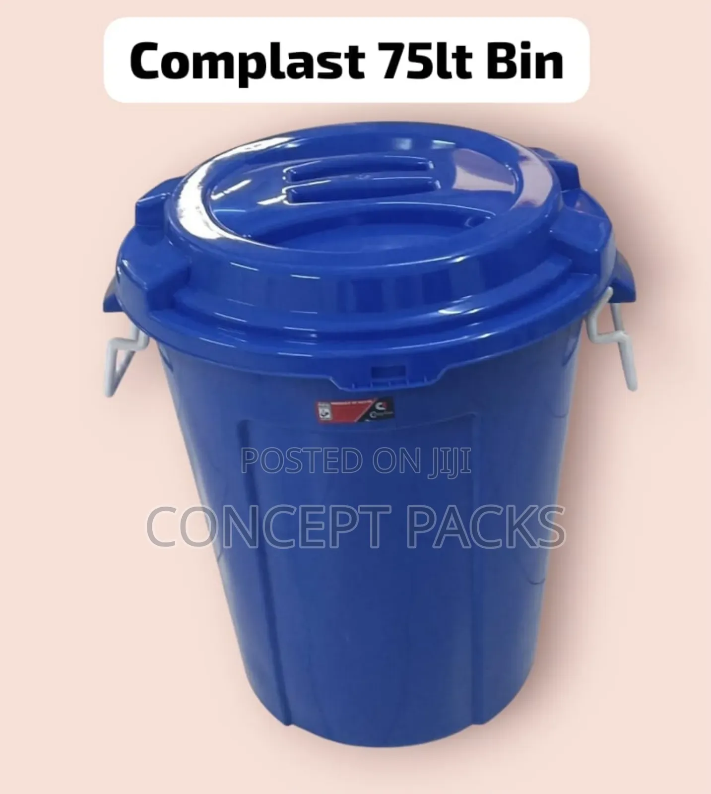 75ltrs Complast Bin With Side Clips