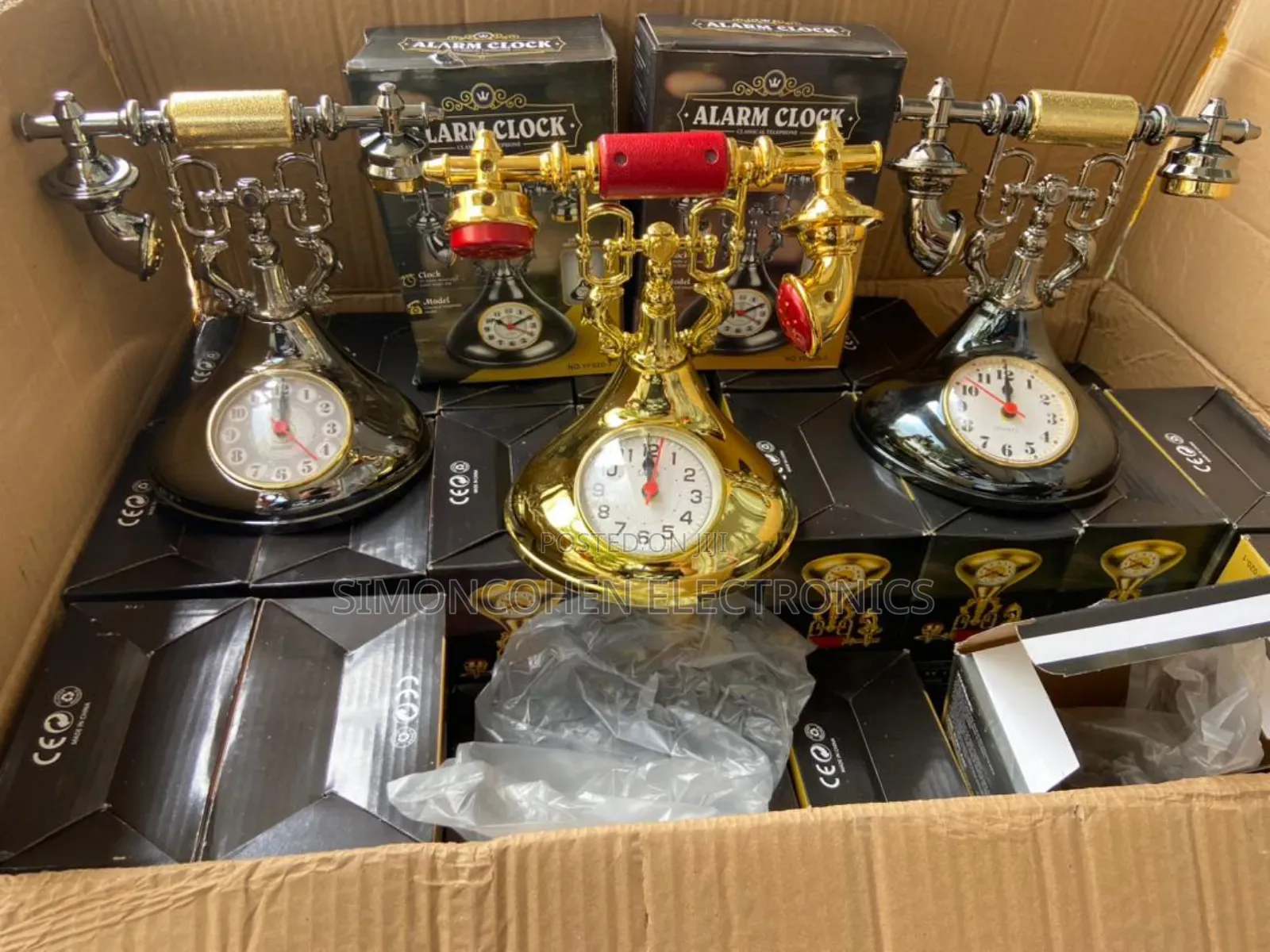 Retro Telephone Alarm Clock High Quality