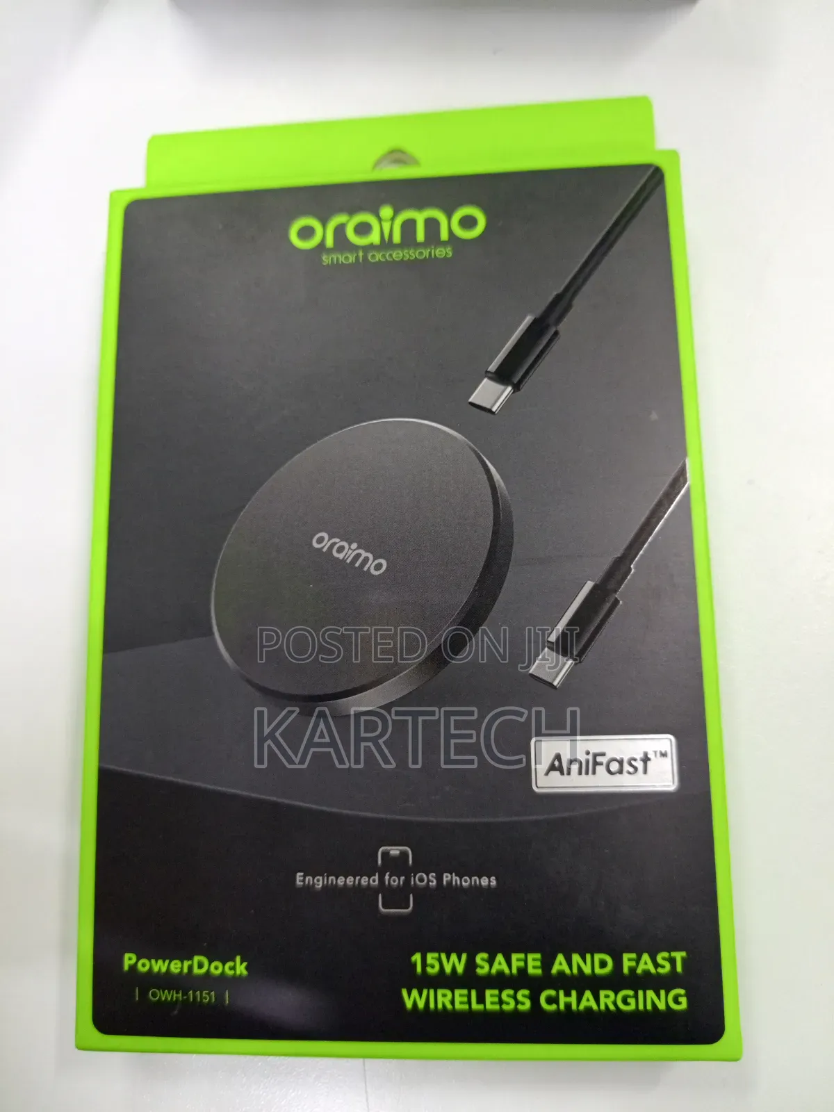 Oraimo Powerdock 15w Magnetic Wireless Charging Pad.