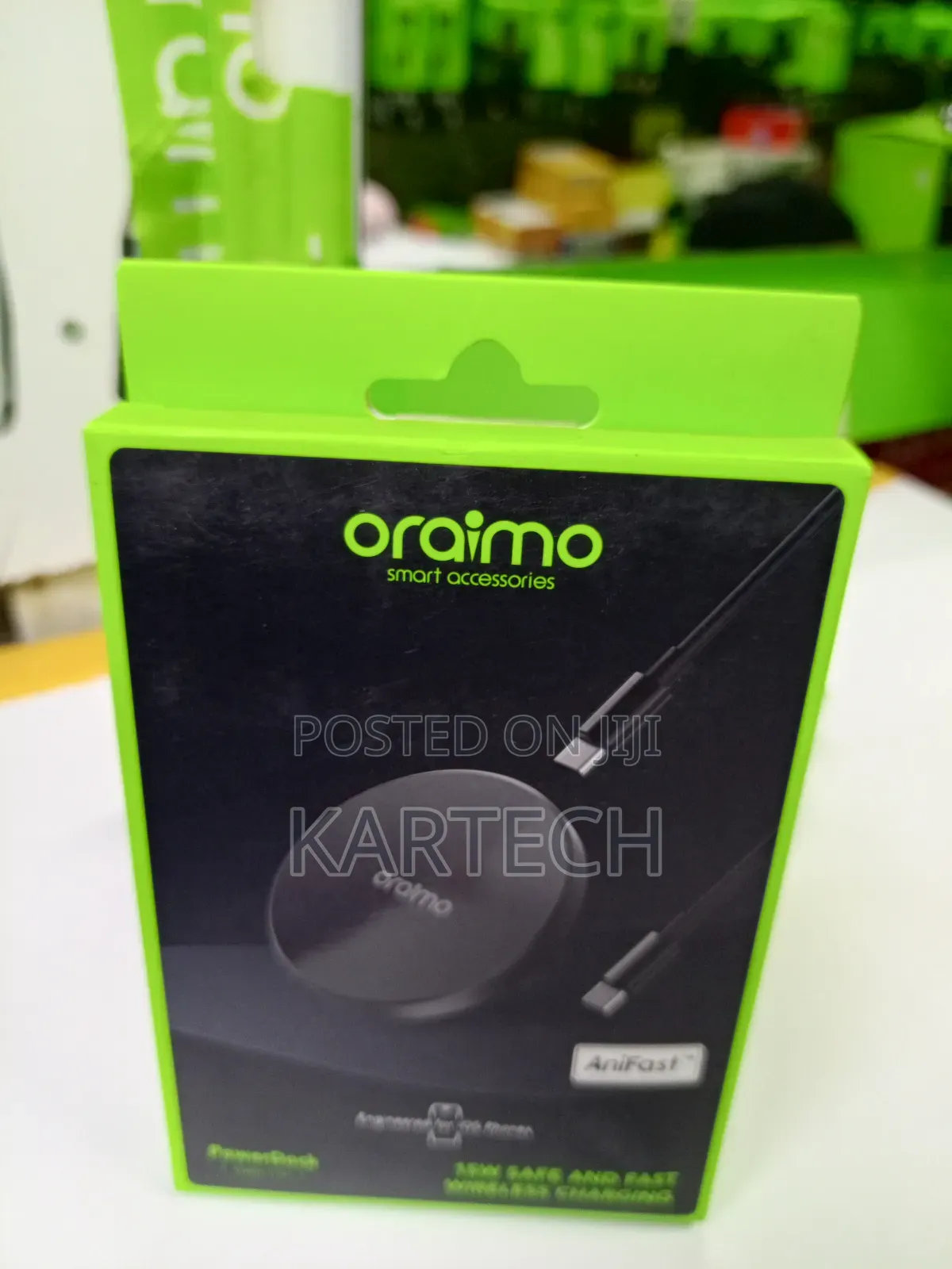 Oraimo Powerdock 15w Wireless Charging Pad C to C Cable