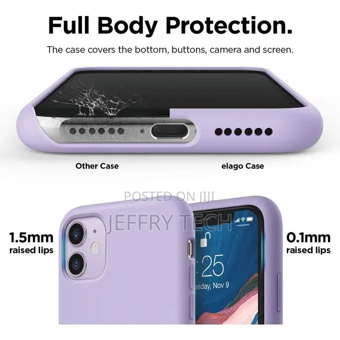 Domaver iPhone 11 Silicone Case With Microfiber Lining Cover