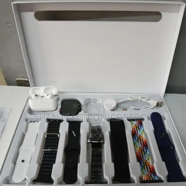 Series 8 Fitness I20 Ultra Max Suit 10 in 1 Set Smartwatch