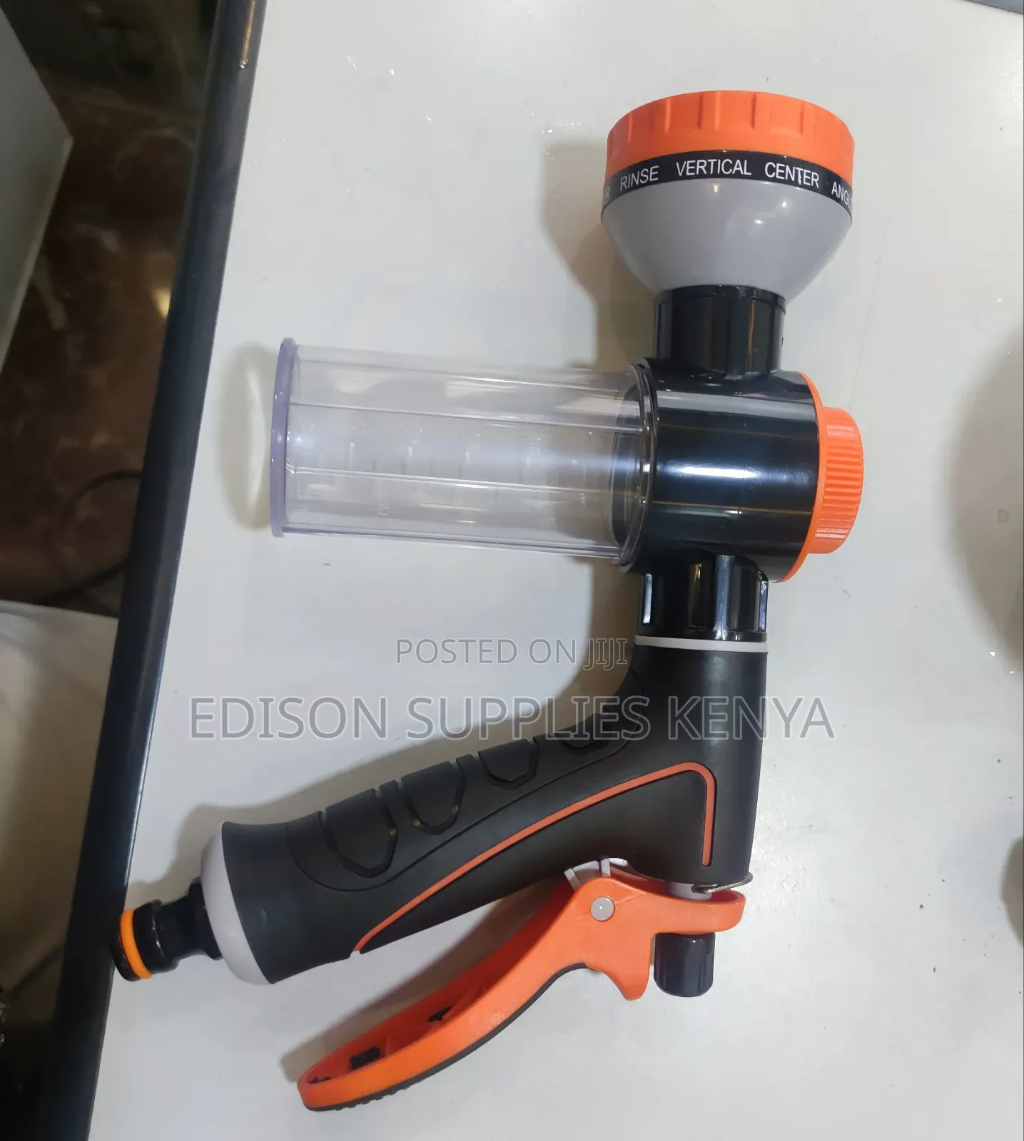 Water Gun Spray With Soap Bottle Hose Pipe Connector Nozzle