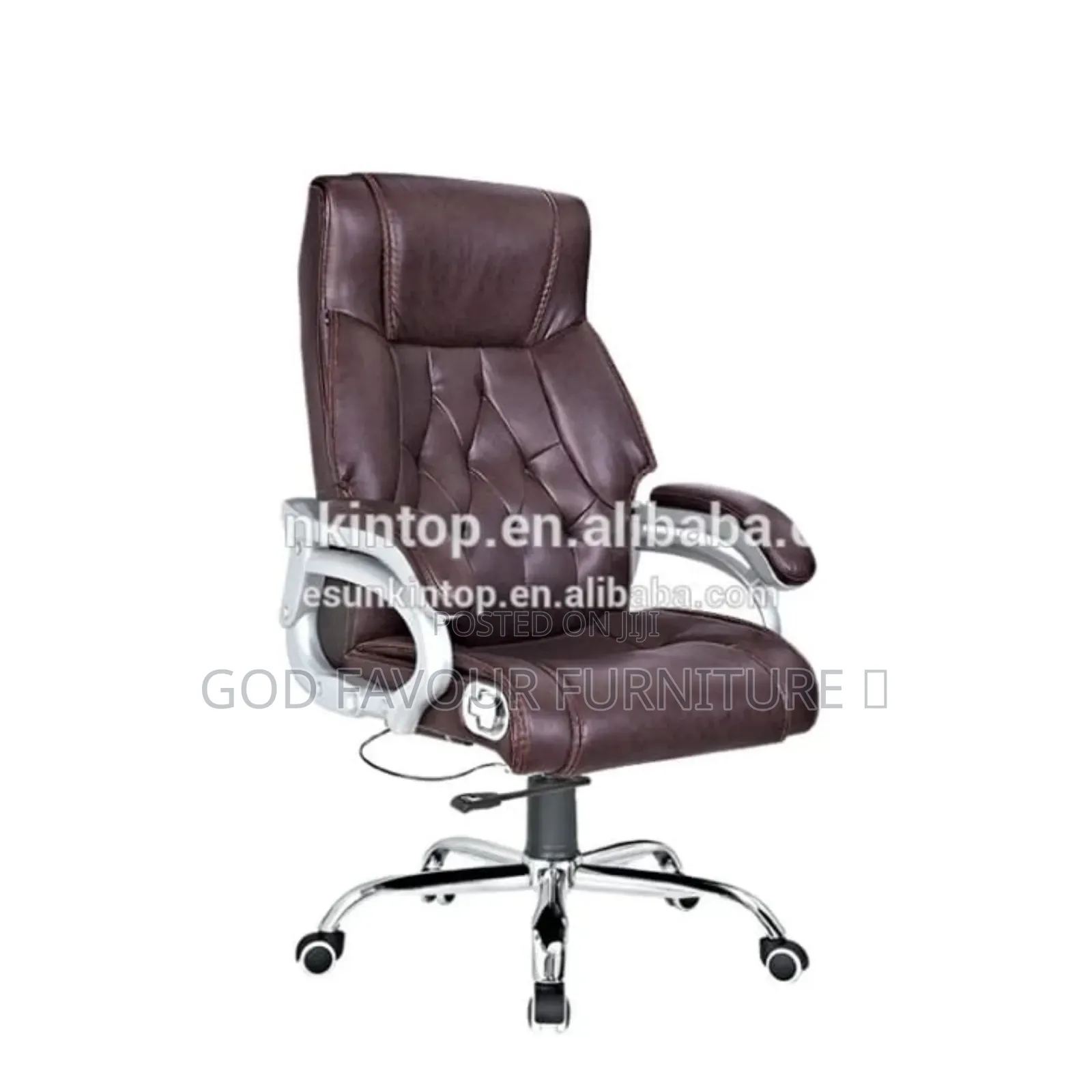 Quality Brown Executive High Back Swivel Office Chair Yj5