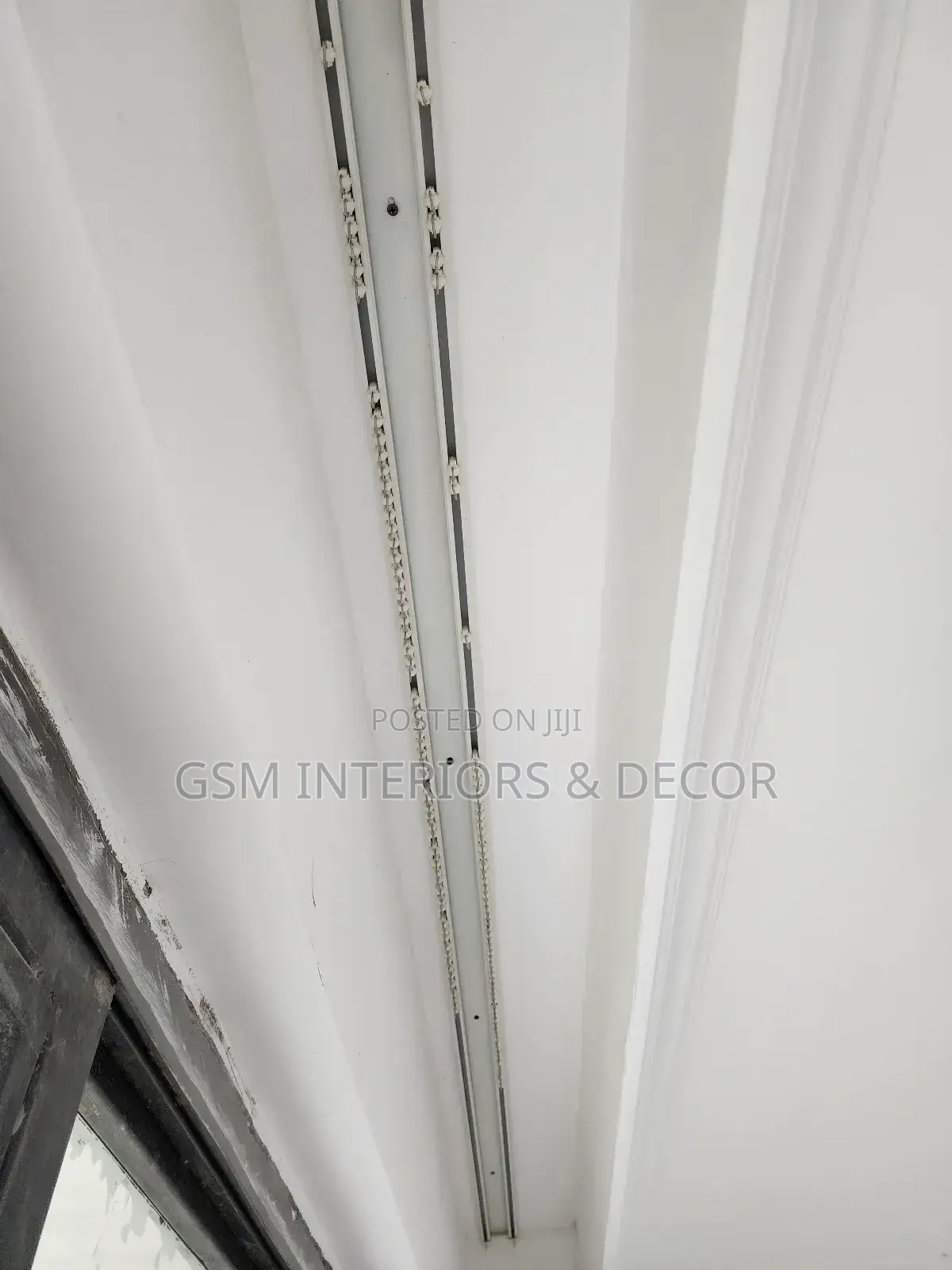 Aluminium Double Curtain Rails With Accessories 1m