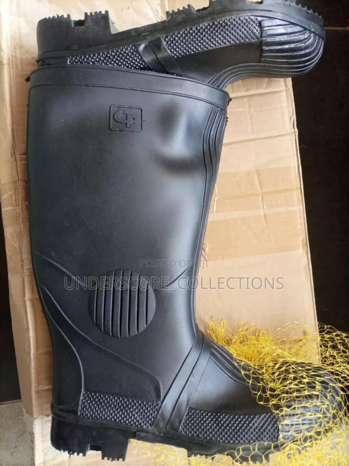 Black Industrial Gumboots