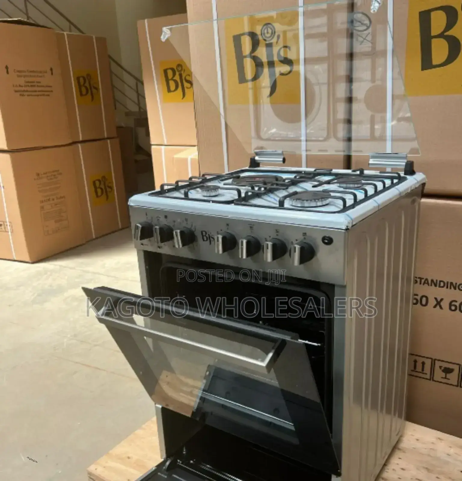 BJS 3+1 60*60 Elite Free Standing Gas Cooker B/I-60nox