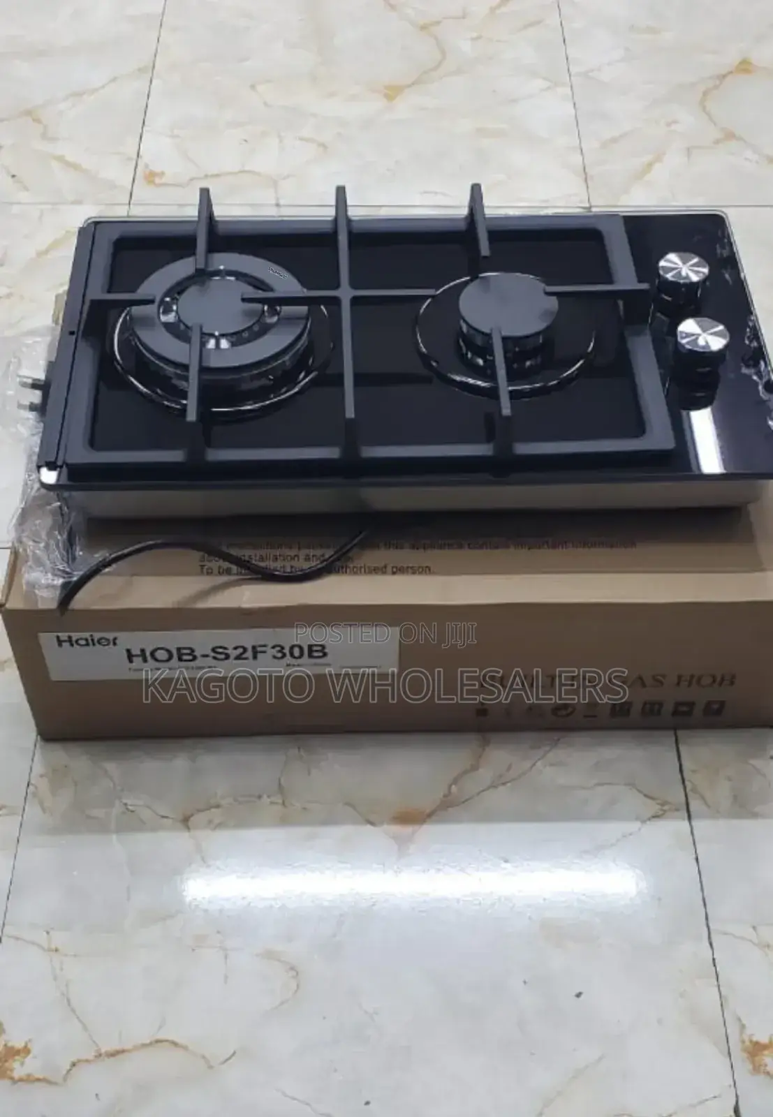 Haier Inbuilt 2 Burner With Wok Burner Hob Cooker H2b*
