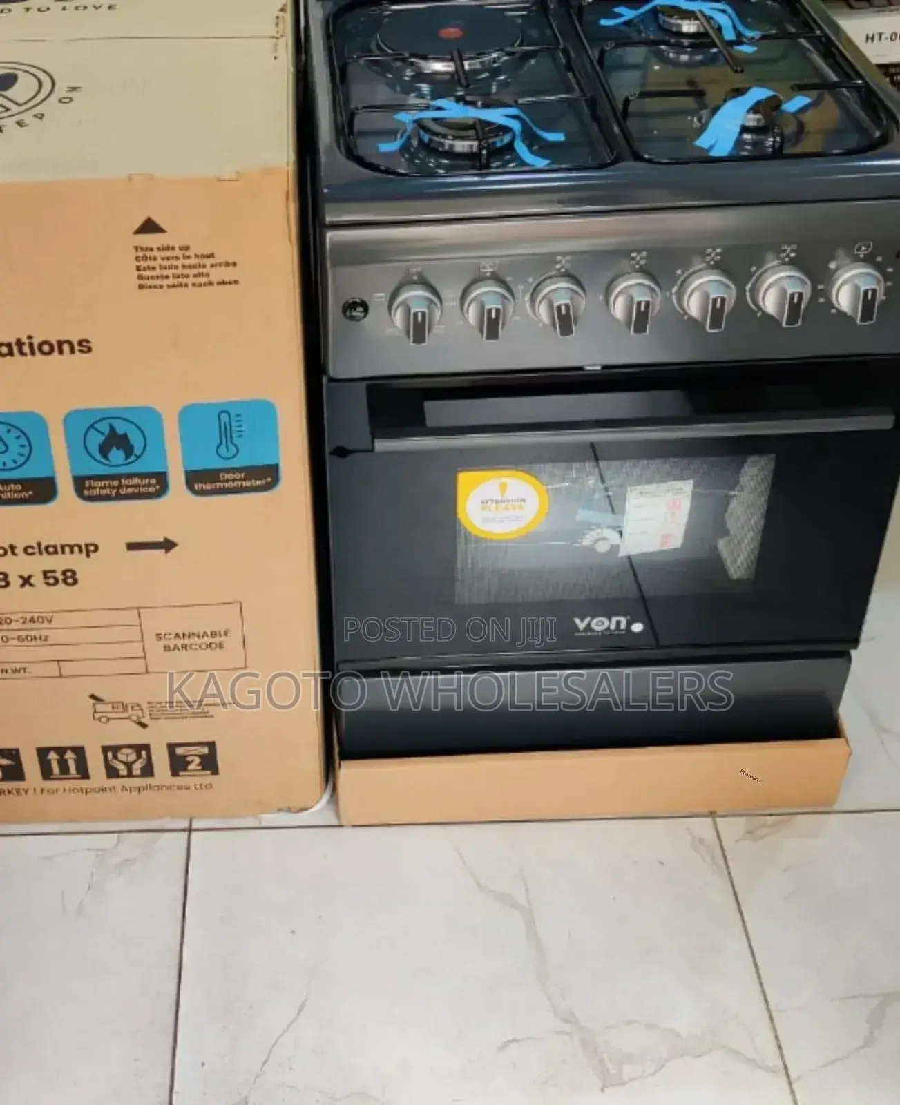 Von Standing Cooker 3 Gas +1electric Vcf*31fg
Graphite Grey