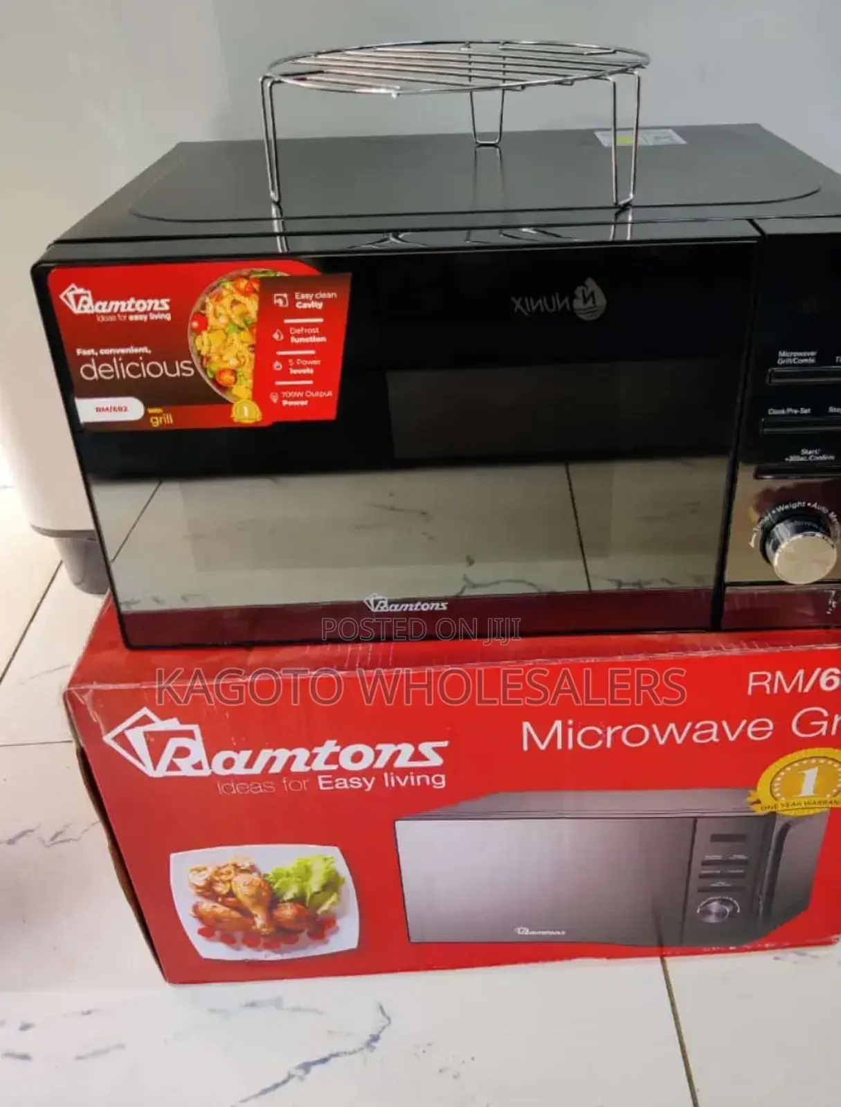 Ramtons 20l Digital Microwave With Grill (Black) R*20*