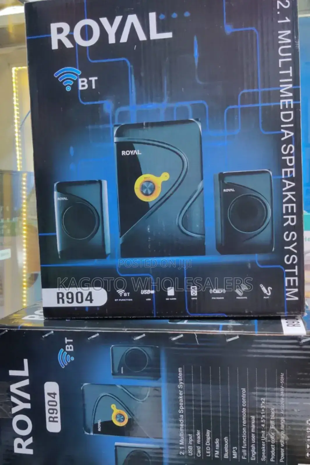 Royal 2.1ch Multimedia Speaker System (Black) R*904