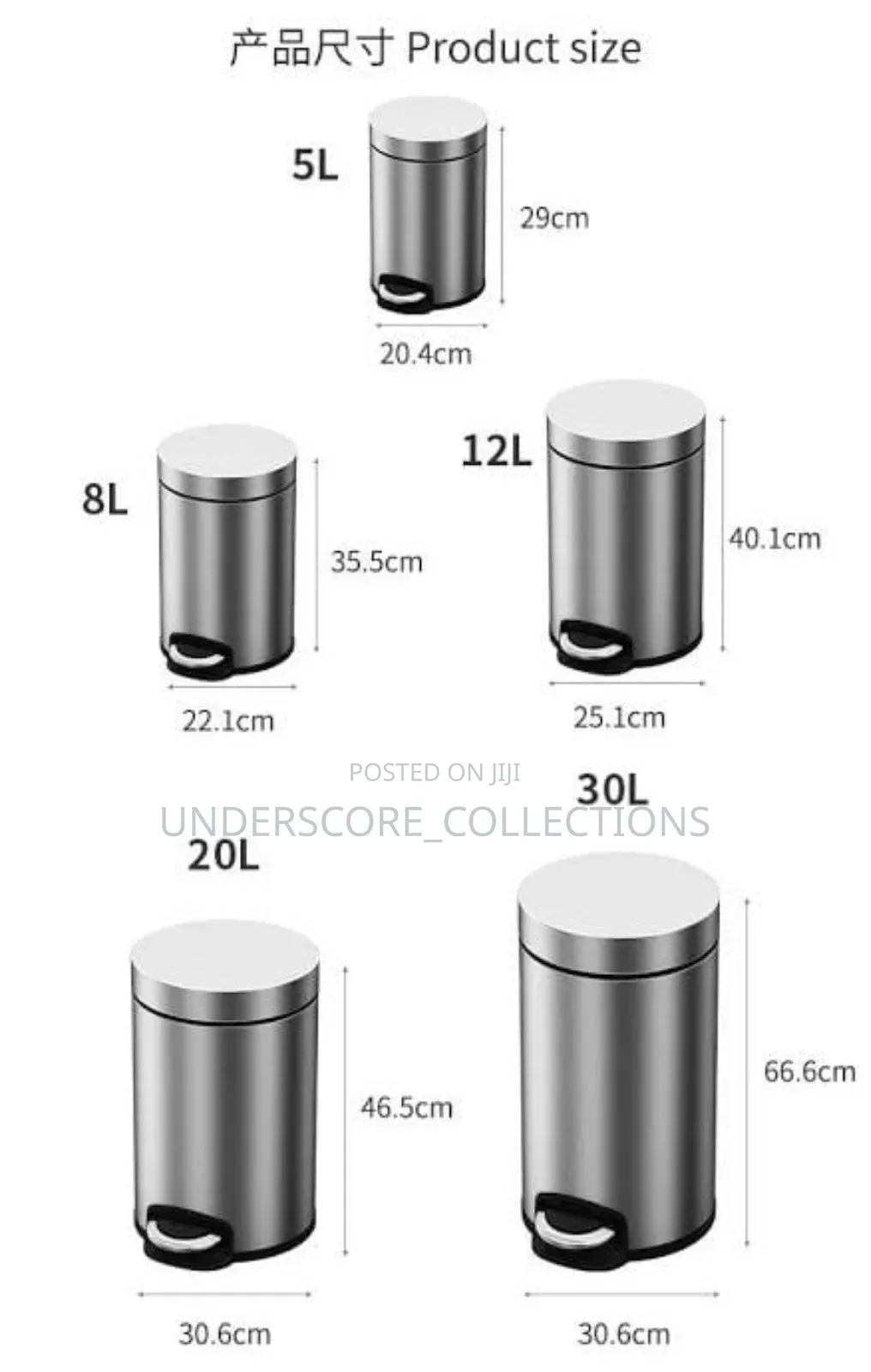 Stainless Steel Pedal Dustbin With Plastic Inner Bucket