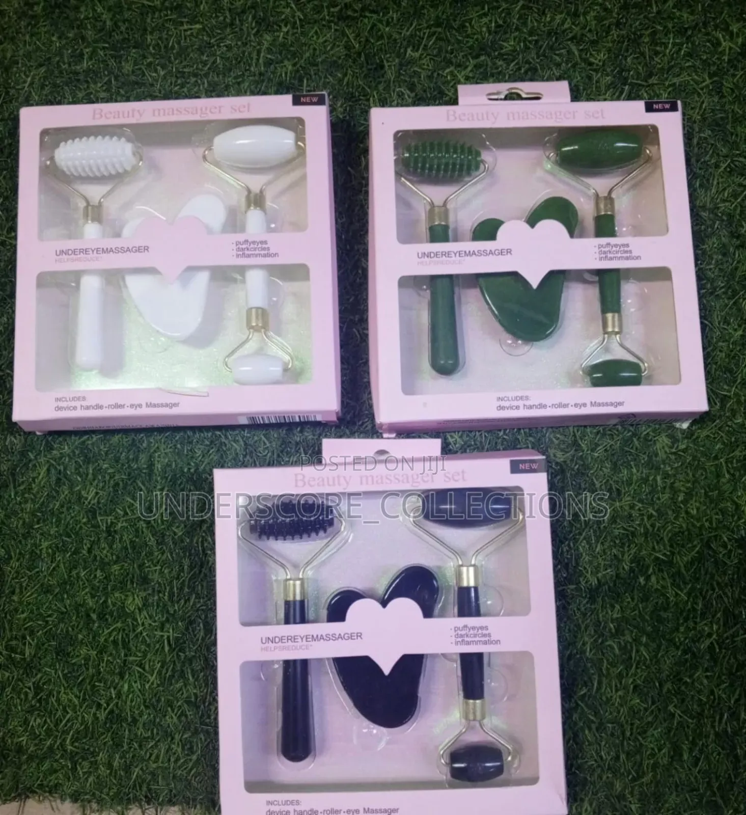 3 in 1jade Roller Gua Sha Set
