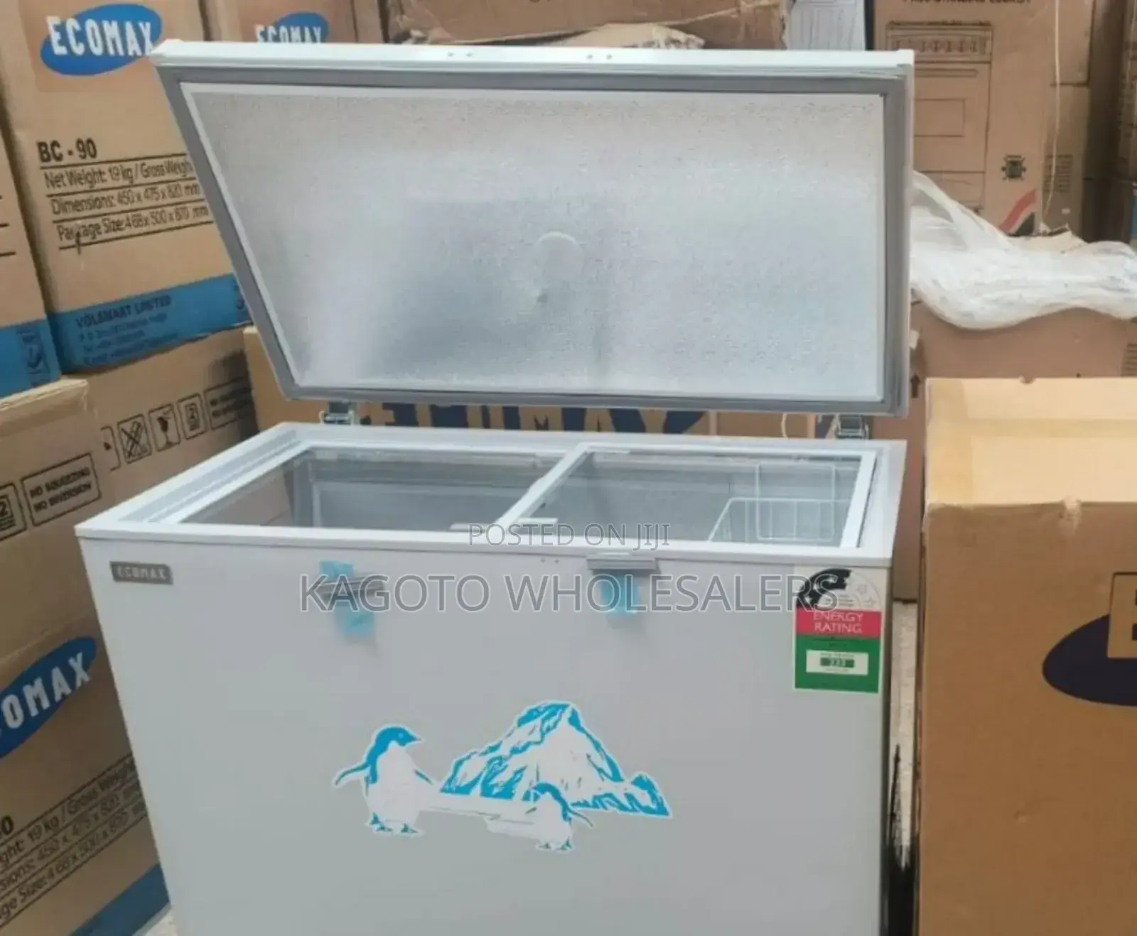 219litres Ecomax Chest Deep Freezer White E*219*Fr