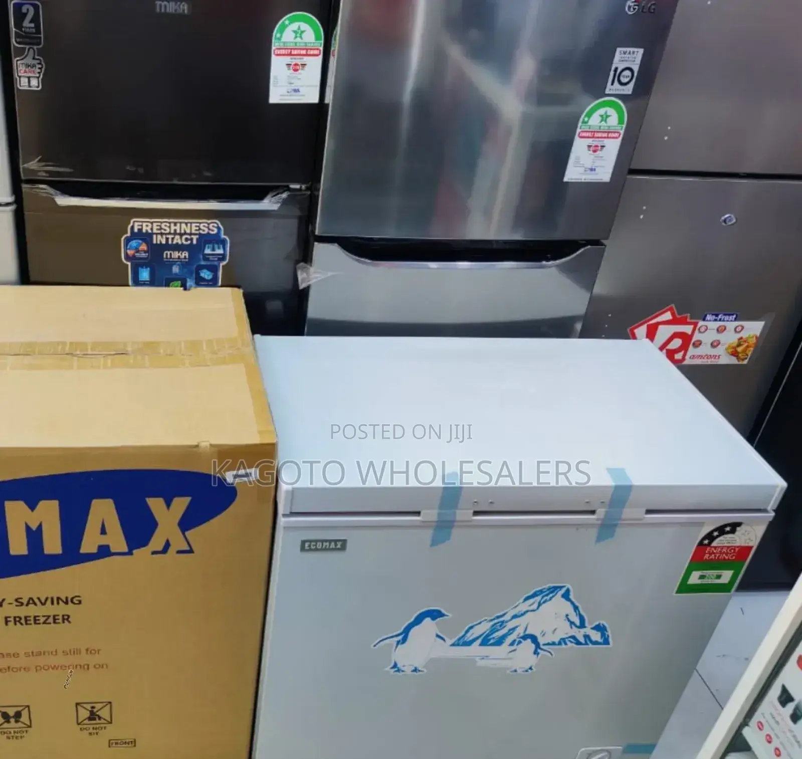 169litres Ecomax Chest Freezer White E*169*Fr