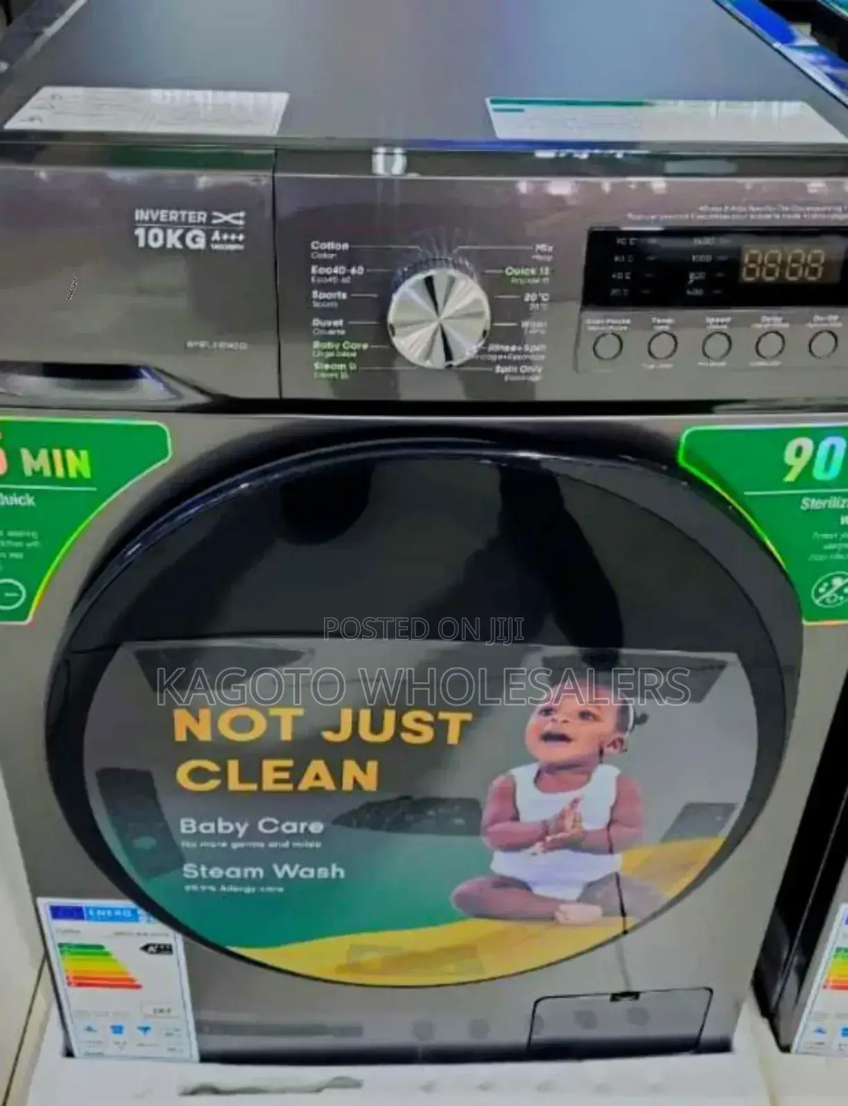 Syinix Front Load Washing Machine 
10kg Wash and Spin S*10*K