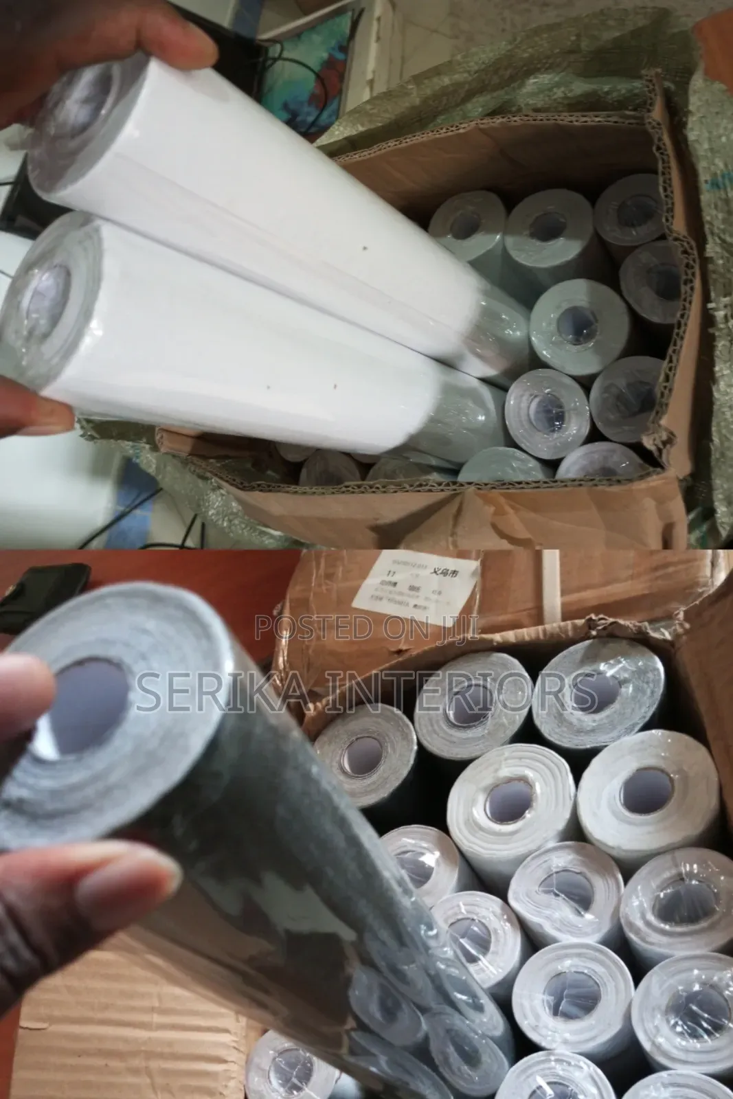 White and Black Contact Paper Environmental Friendly Water