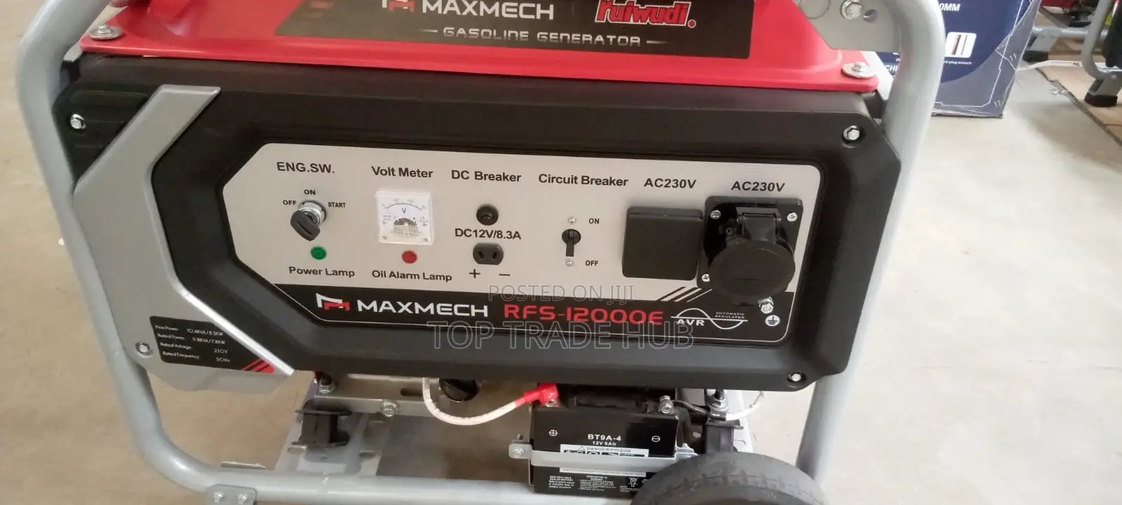 Maxmech Rfs12000e Petrol Generator 10.5kva/8.3kw 1 Phase
