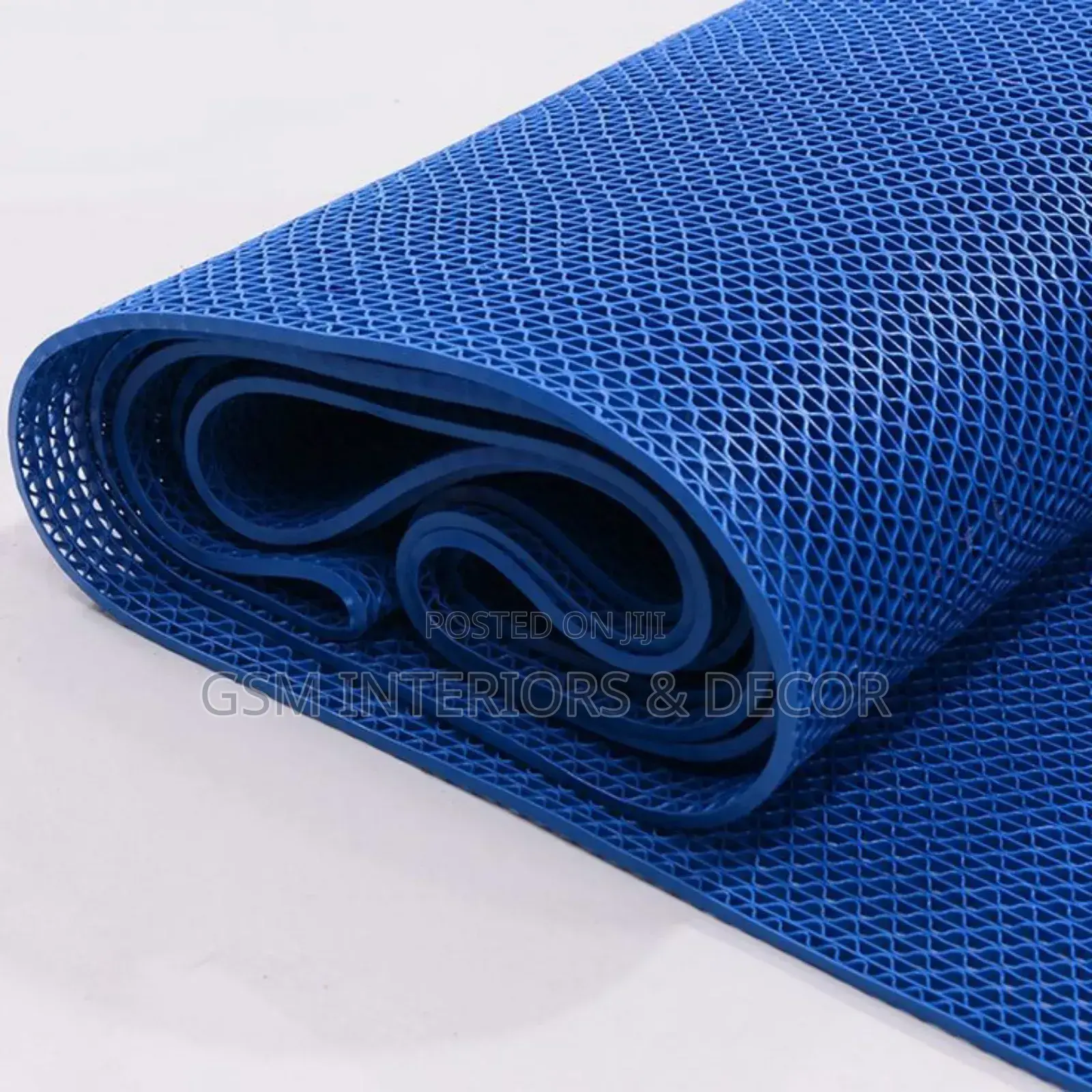 Blue PVC Maths for Bathroom Floor