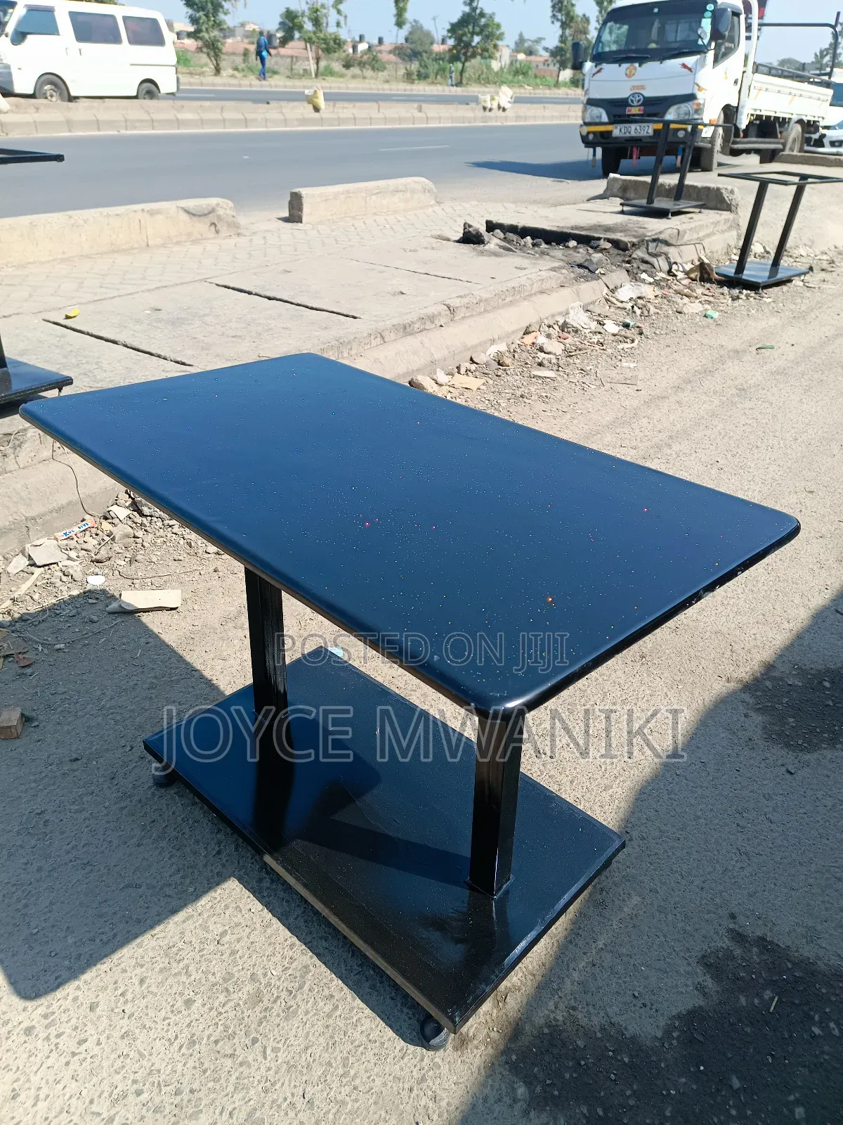 Restaurant Black Marble Table 