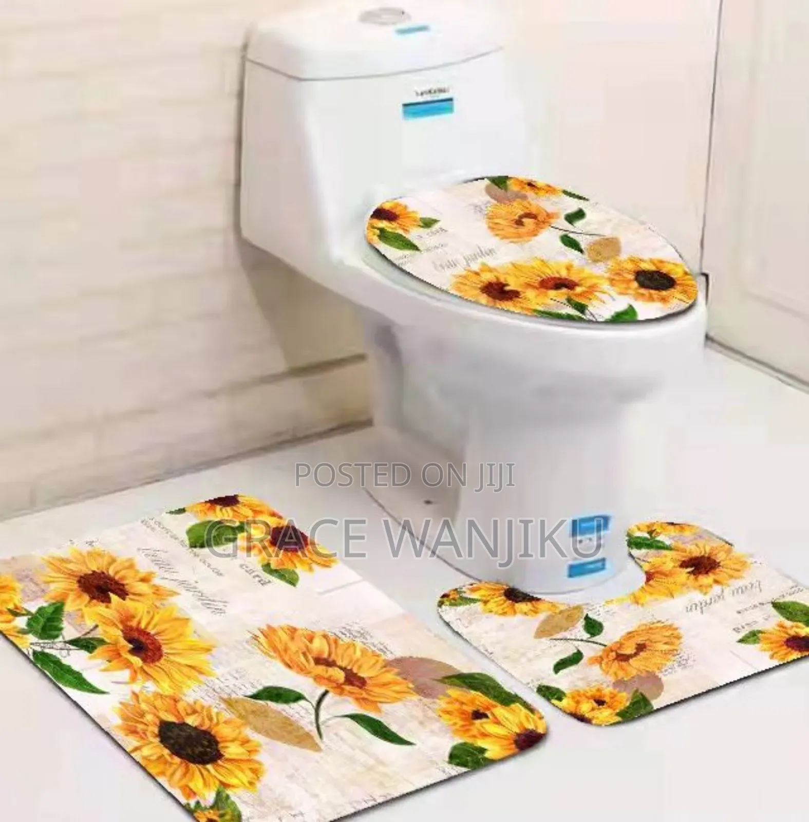 3in1 Toilet Mat Set