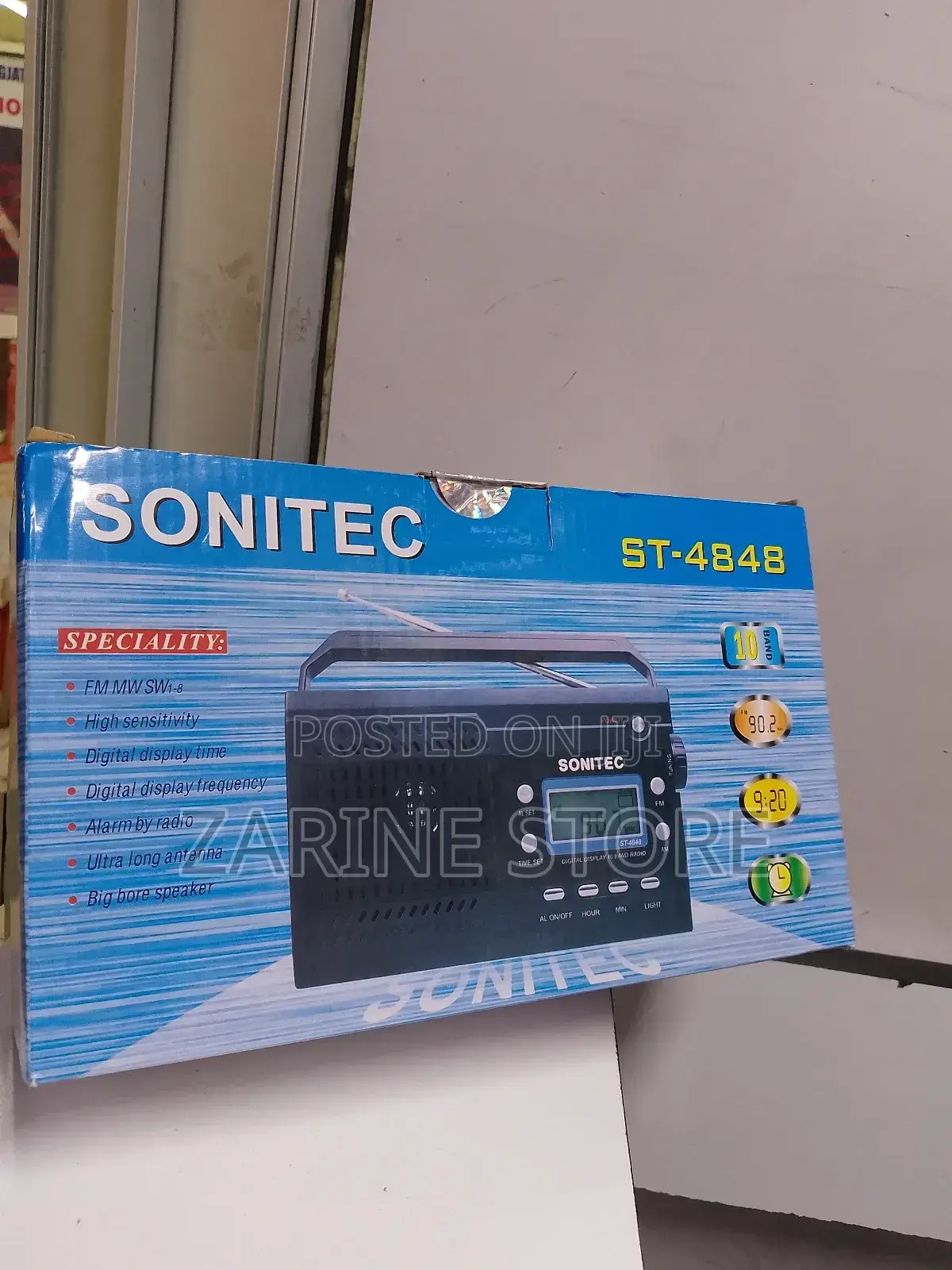 Sonitec St-4848 Portable Radio Speaker With High Sensitivity