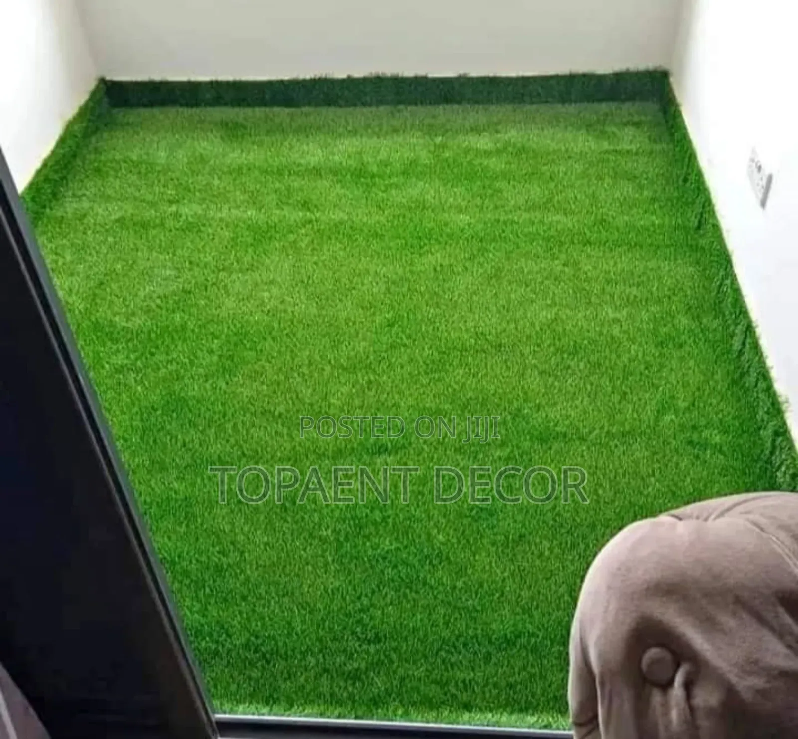 Kids Playroom Dark Green Artificial Grass Carpet