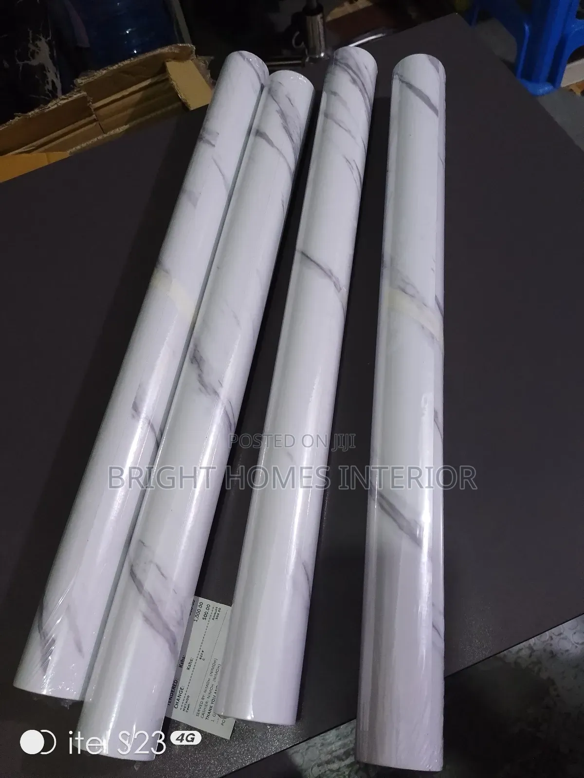 Brilliant White Marble Contact Paper Available