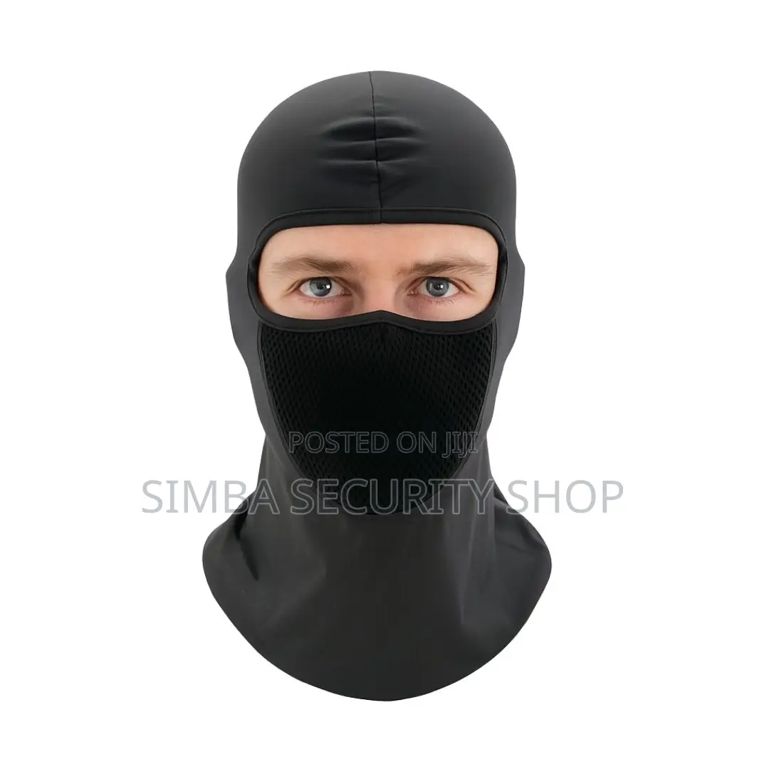Black Balaclava Face Mask With Filter Anti Smoke Dust Uv
