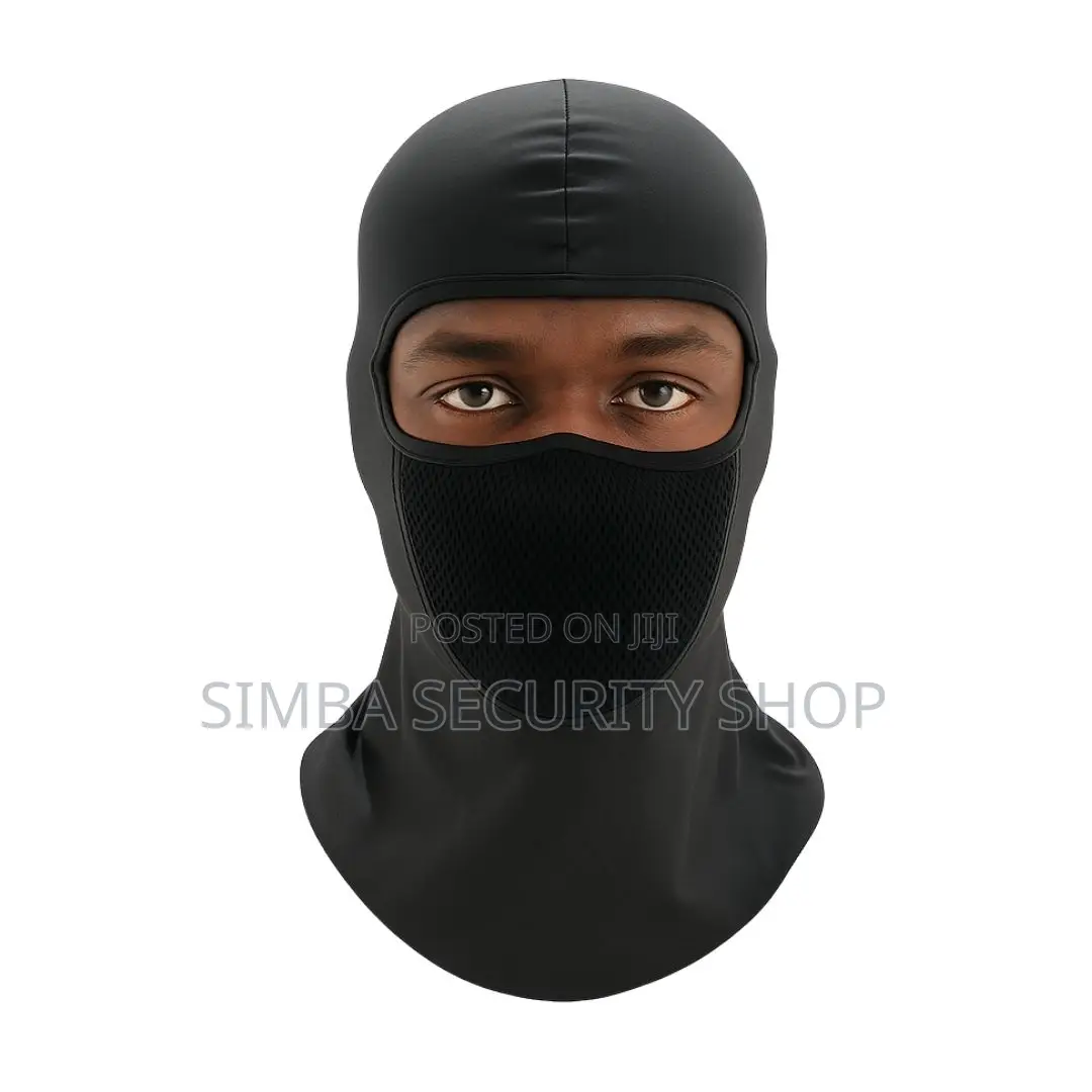 Black Balaclava Face Mask With Filter Anti Smoke Dust Uv