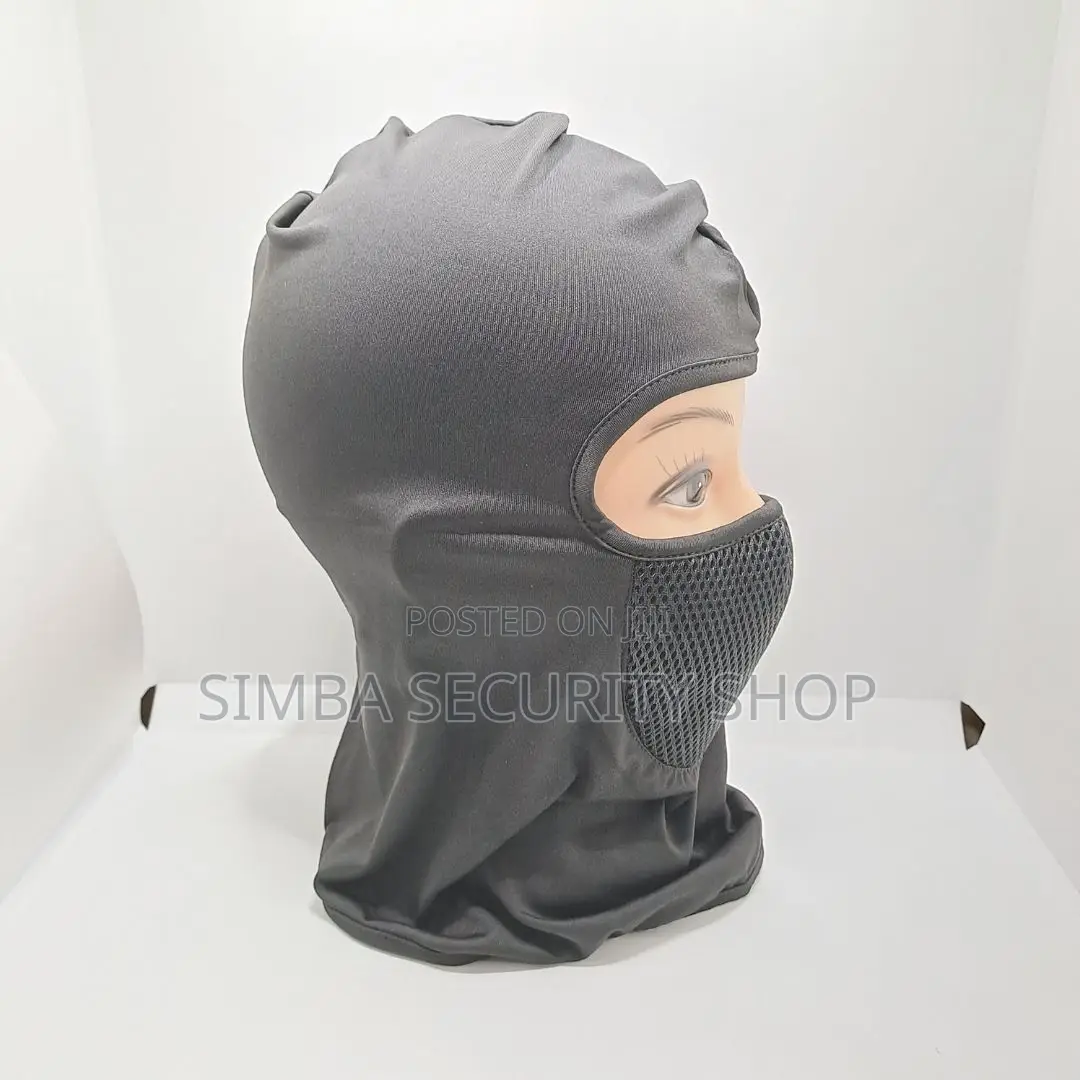 Black Balaclava Face Mask With Filter Anti Smoke Dust Uv