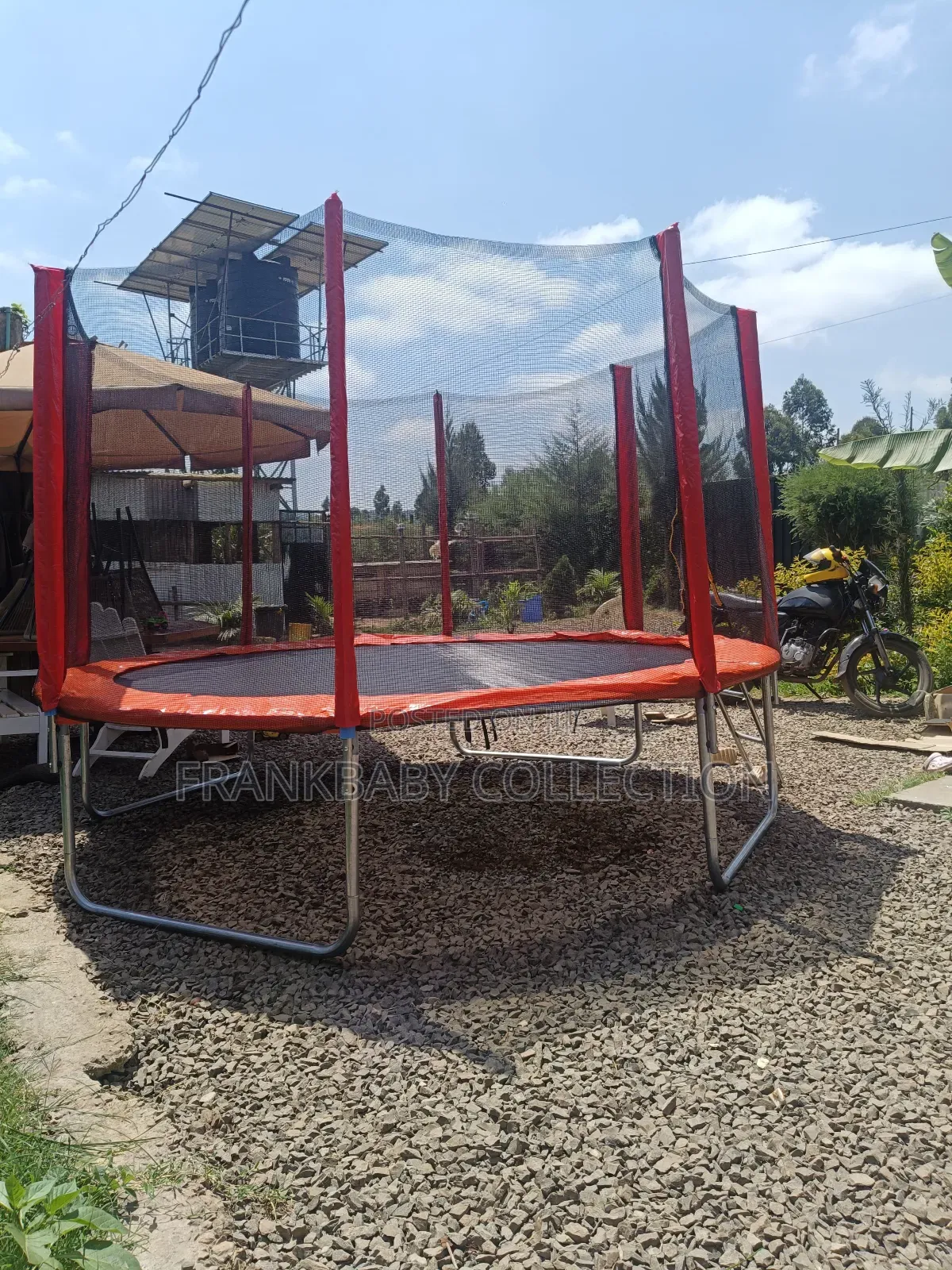 Backyard Trampoline With Safety Enclosure 10 Ft