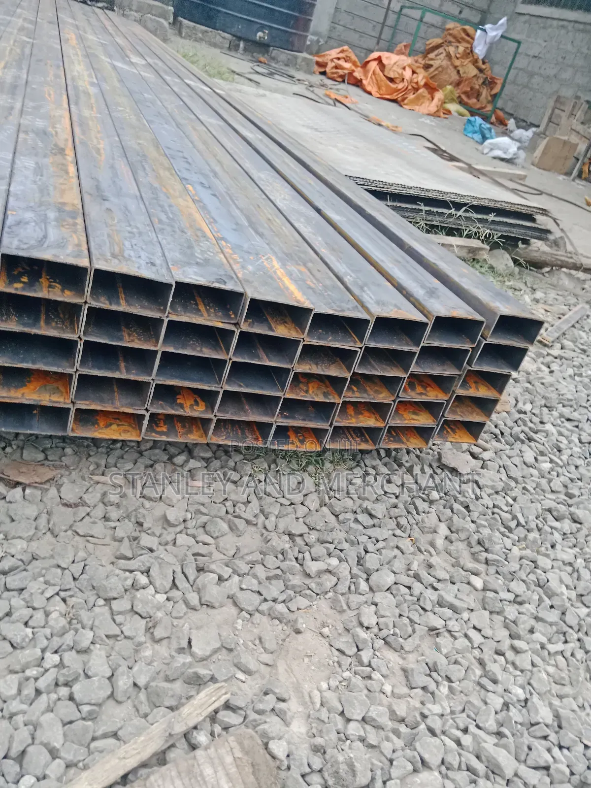 Chuma Black Tubes. Metal. Square. Countrywide Delivery!