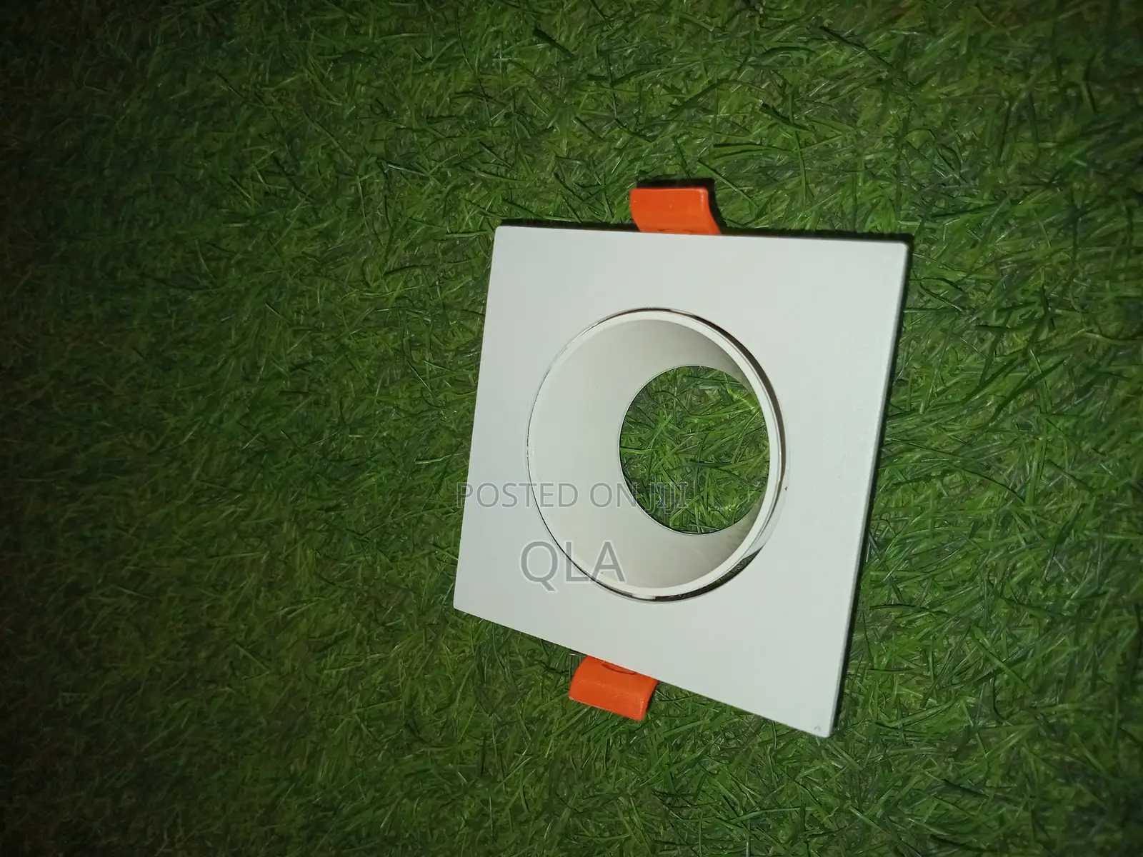 Recessed Single Square Ring for Gu10.White.