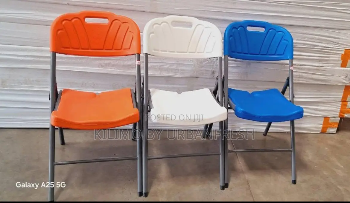 Plastic Foldable Chairs. Assorted Colors