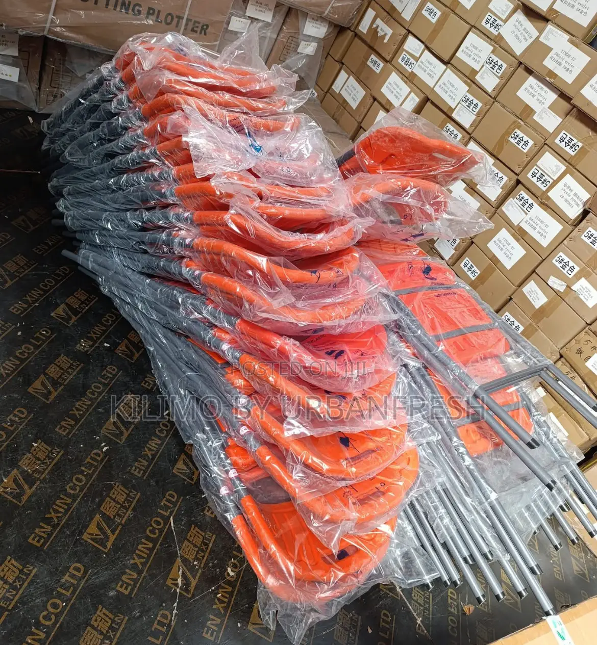 Plastic Foldable Chairs. Assorted Colors